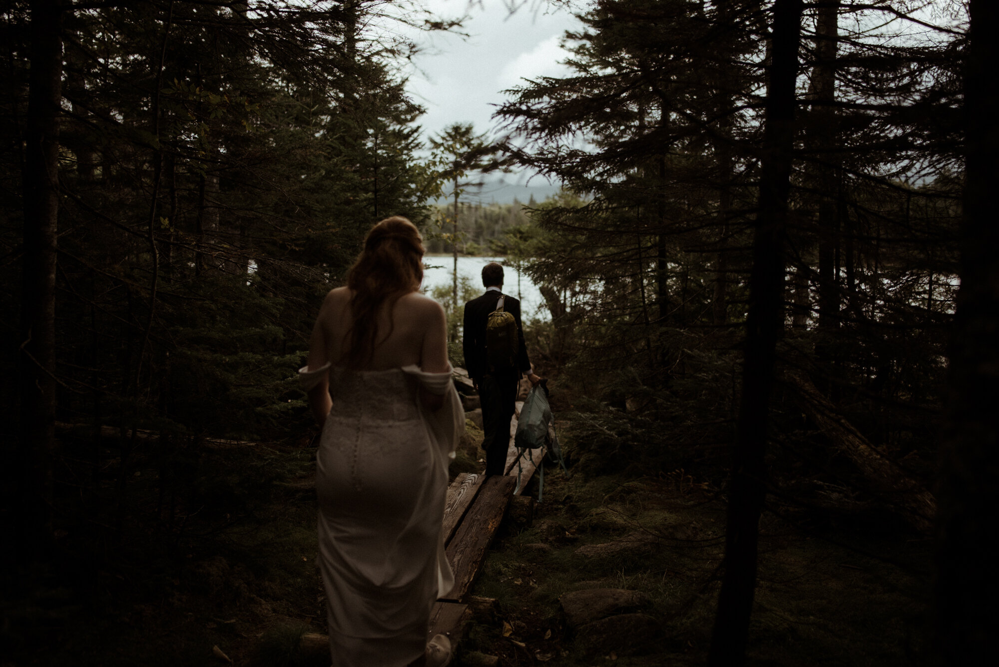 Autumn Elopement in New Hampshire - Backyard Wedding during COVID and Sunrise Hike in Wedding Dress - White Sails Creative_104.jpg