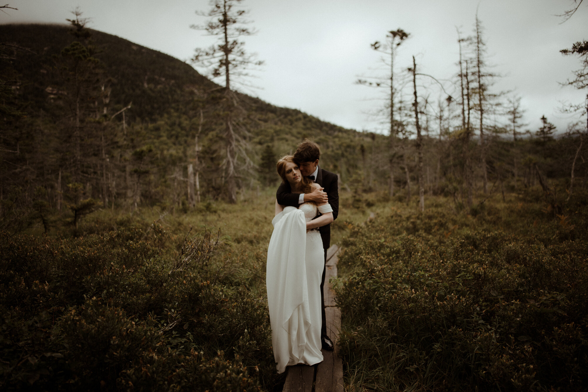 Autumn Elopement in New Hampshire - Backyard Wedding during COVID and Sunrise Hike in Wedding Dress - White Sails Creative_105.jpg