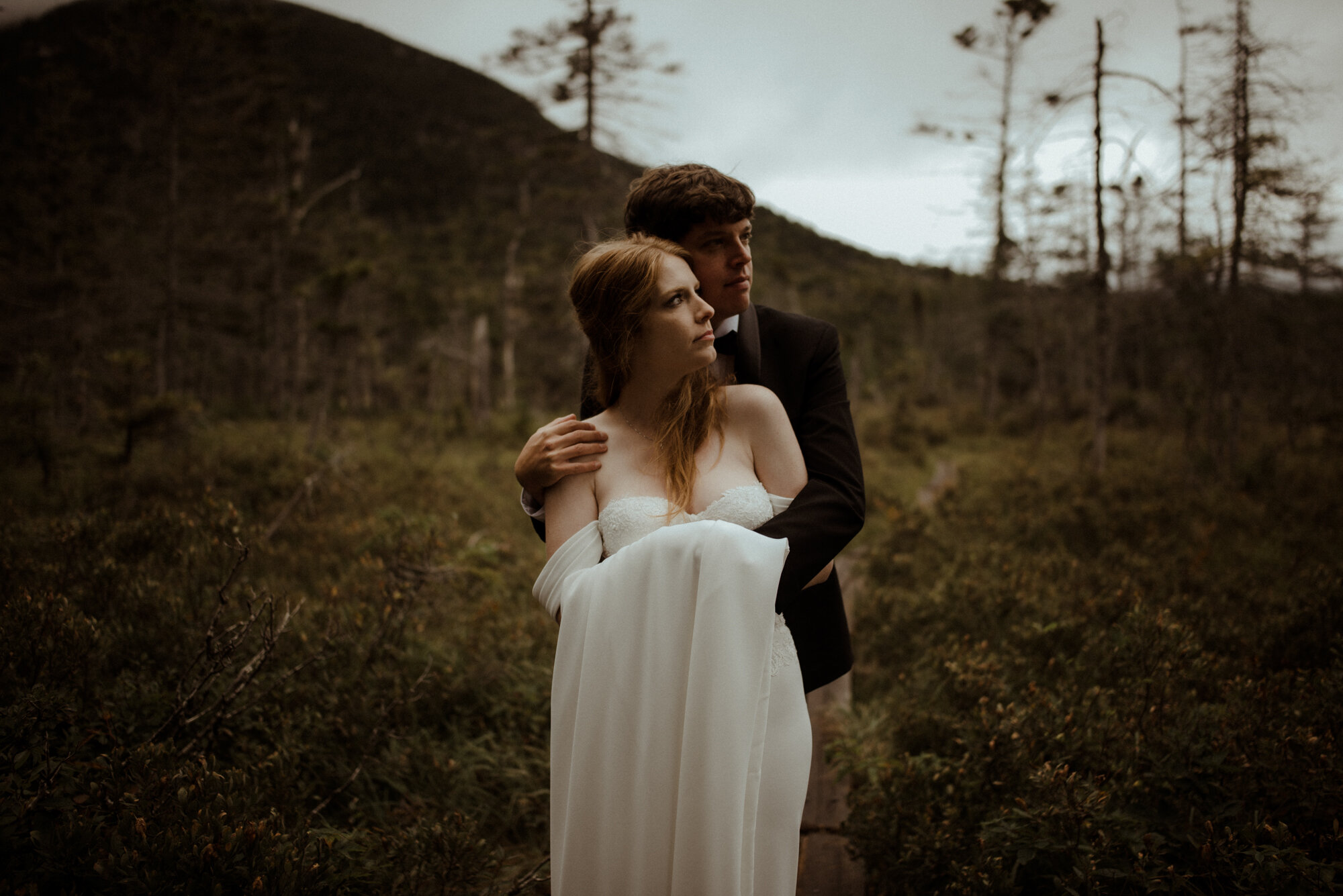 Autumn Elopement in New Hampshire - Backyard Wedding during COVID and Sunrise Hike in Wedding Dress - White Sails Creative_106.jpg