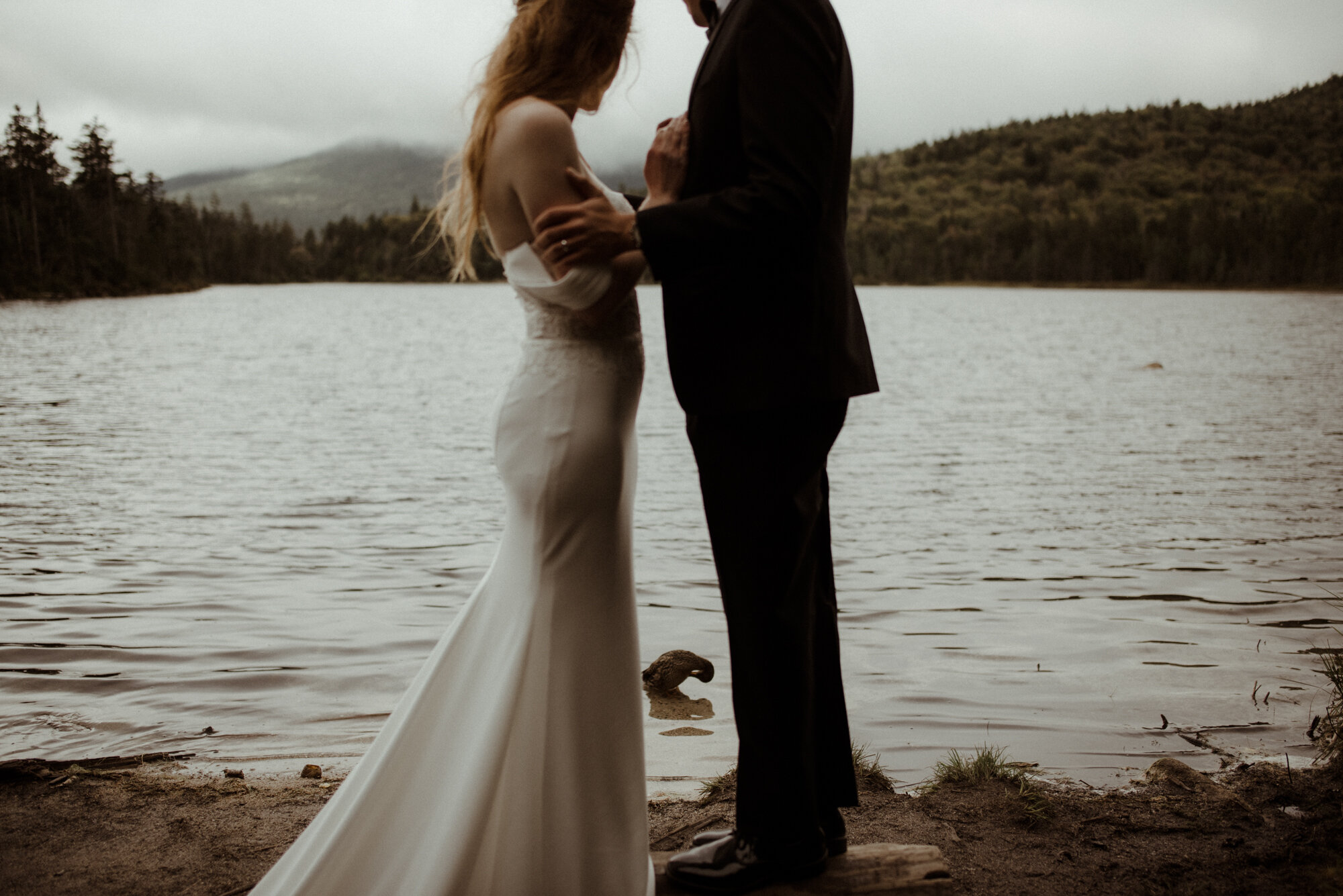 Autumn Elopement in New Hampshire - Backyard Wedding during COVID and Sunrise Hike in Wedding Dress - White Sails Creative_119.jpg
