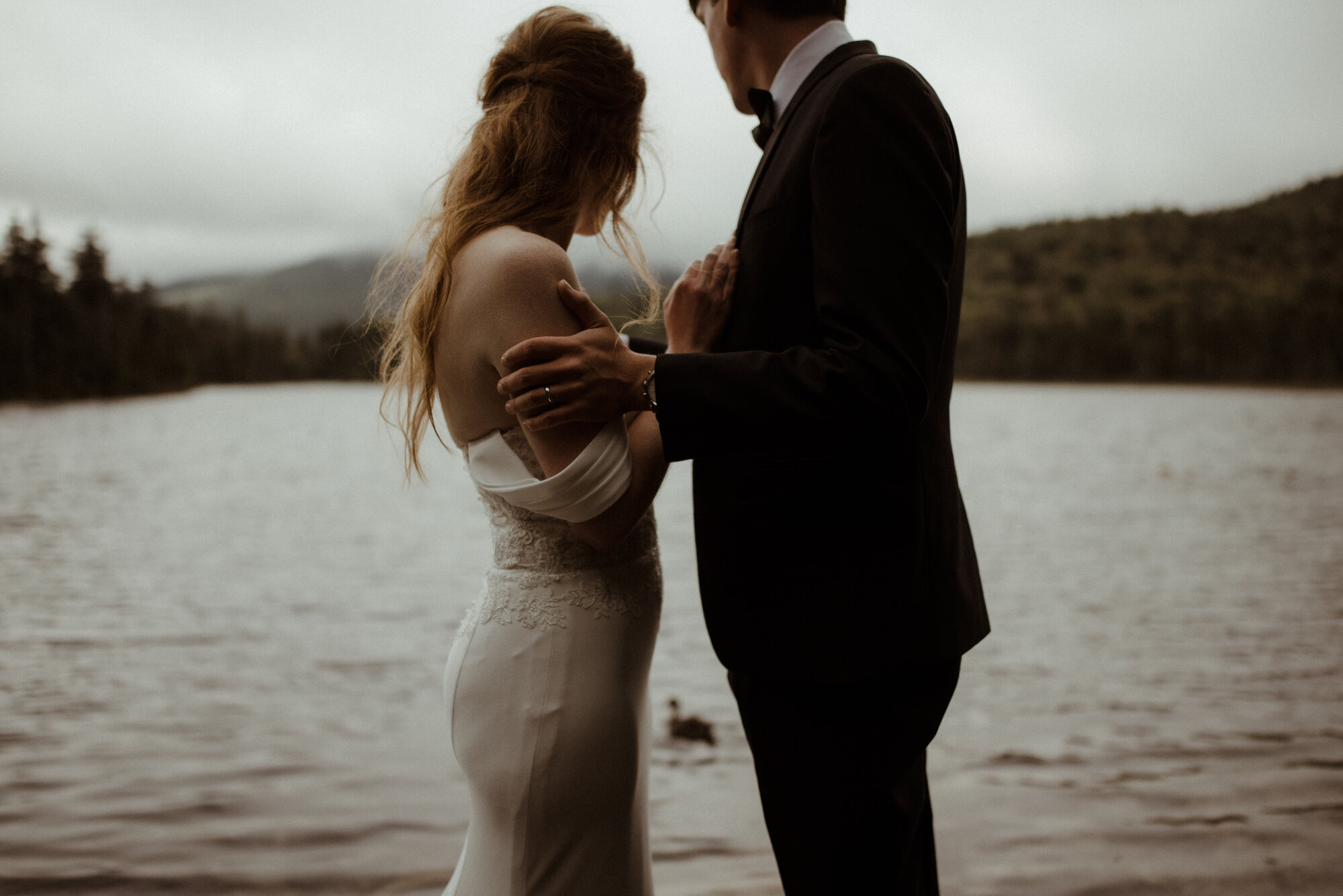 Autumn Elopement in New Hampshire - Backyard Wedding during COVID and Sunrise Hike in Wedding Dress - White Sails Creative_120.jpg