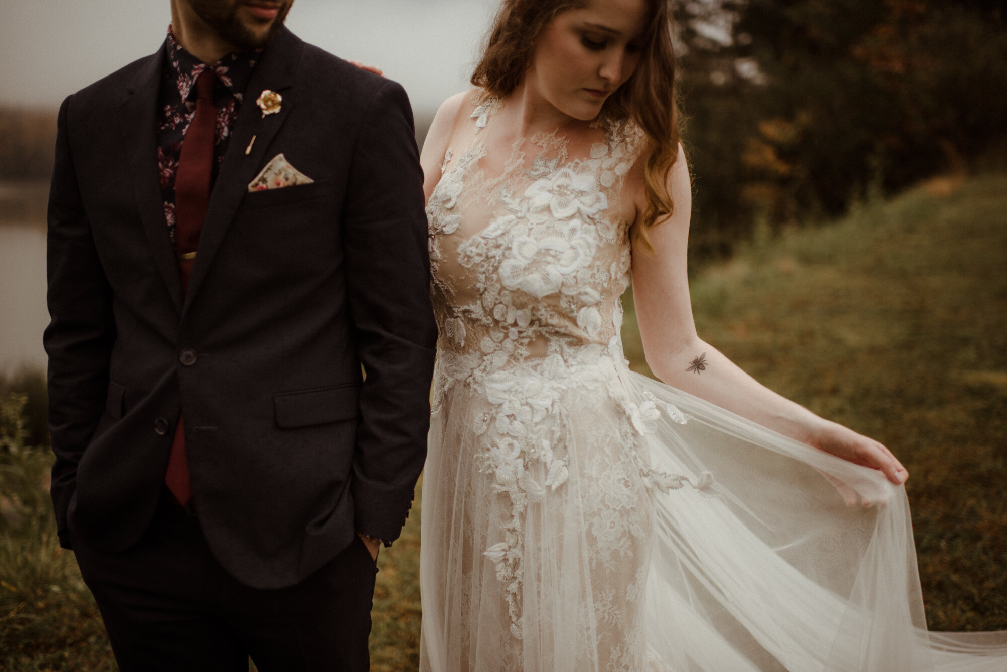 Sarah and Peyton - Rainy Autumn Wedding - Small Virginia Wedding - White Sails Creative Photography_13.jpg