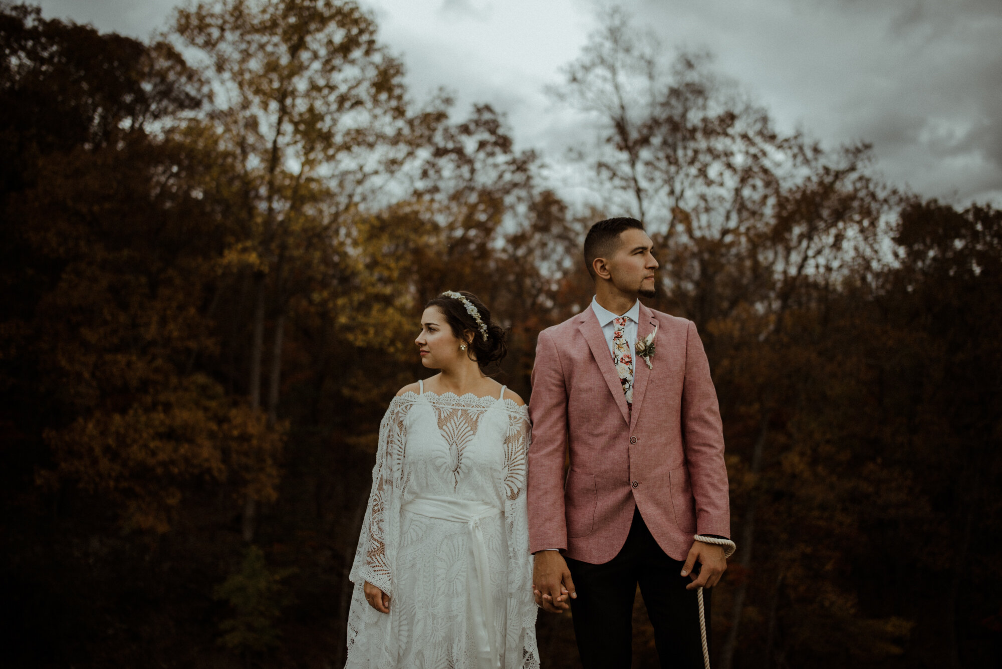 Antonia and Joey - Rainy Autumn Wedding - Small Virginia Wedding - White Sails Creative Photography_23.jpg