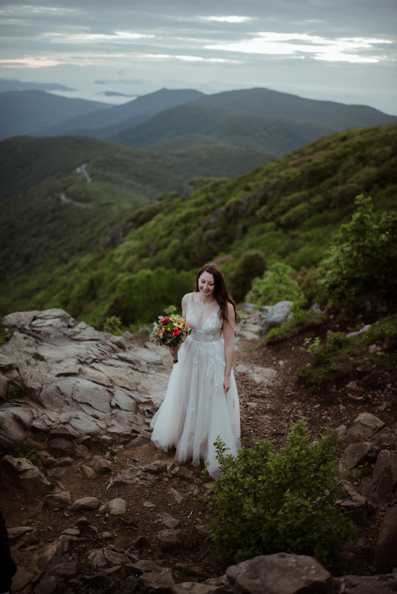 Shenandoah National Park Elopement - Skyline Drive Sunrise Photoshoot - Summer Mountain Elopement Inspiration - White Sails Creative Photography_4.jpg