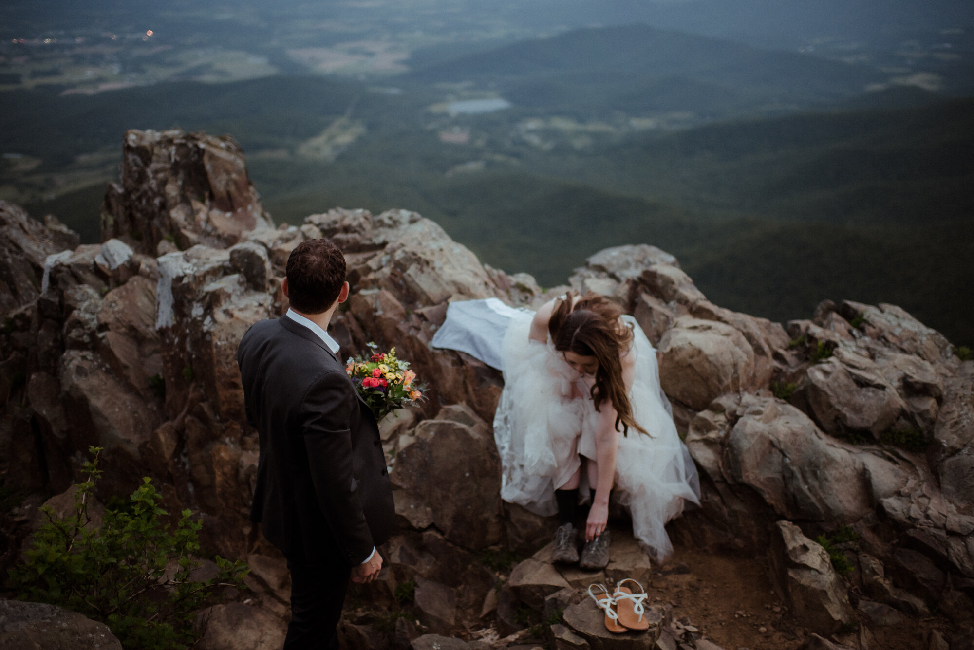 Shenandoah National Park Elopement - Skyline Drive Sunrise Photoshoot - Summer Mountain Elopement Inspiration - White Sails Creative Photography_6.jpg