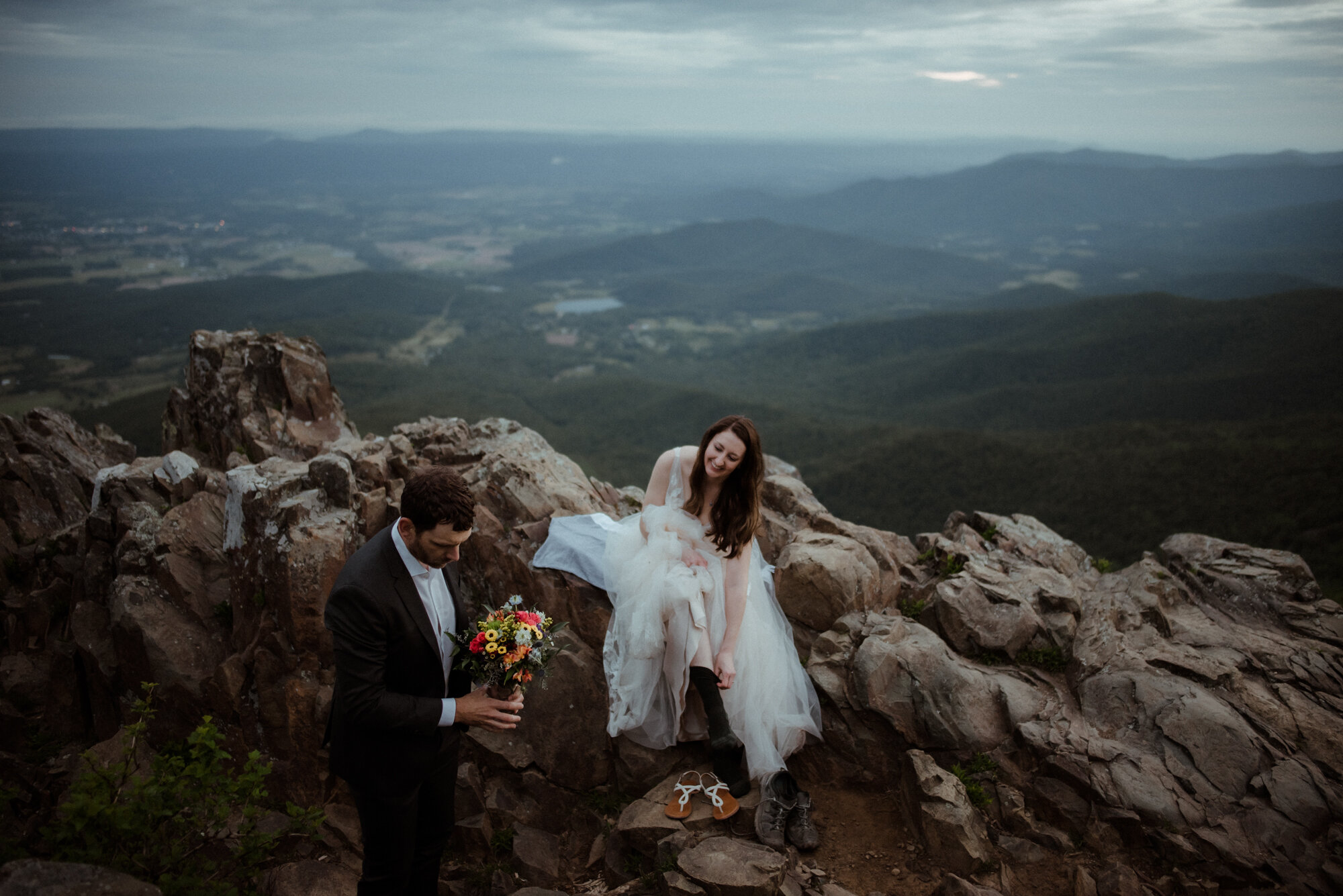 Shenandoah National Park Elopement - Skyline Drive Sunrise Photoshoot - Summer Mountain Elopement Inspiration - White Sails Creative Photography_7.jpg