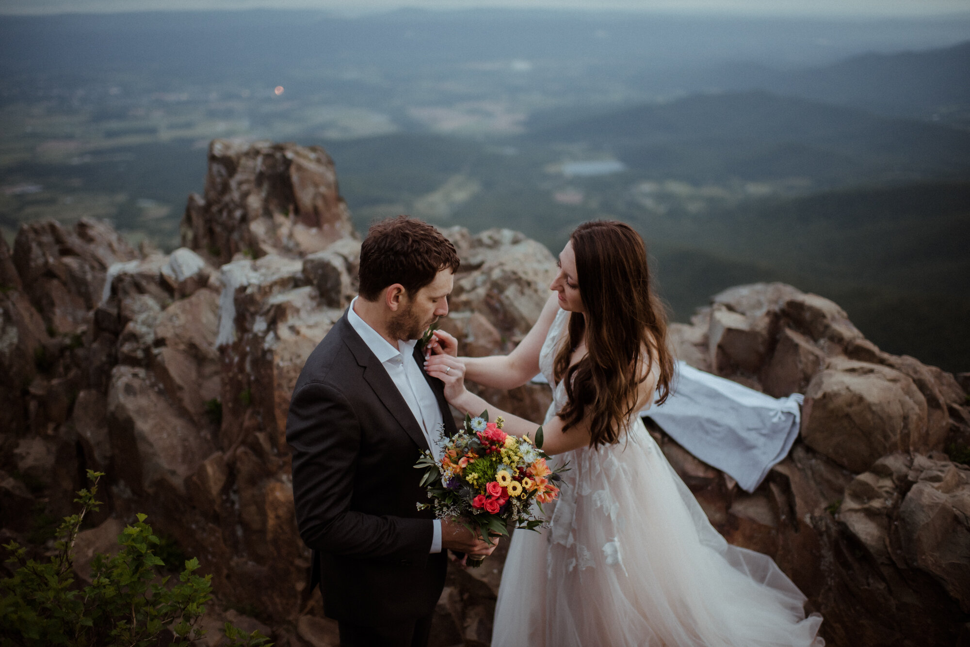 Shenandoah National Park Elopement - Skyline Drive Sunrise Photoshoot - Summer Mountain Elopement Inspiration - White Sails Creative Photography_8.jpg