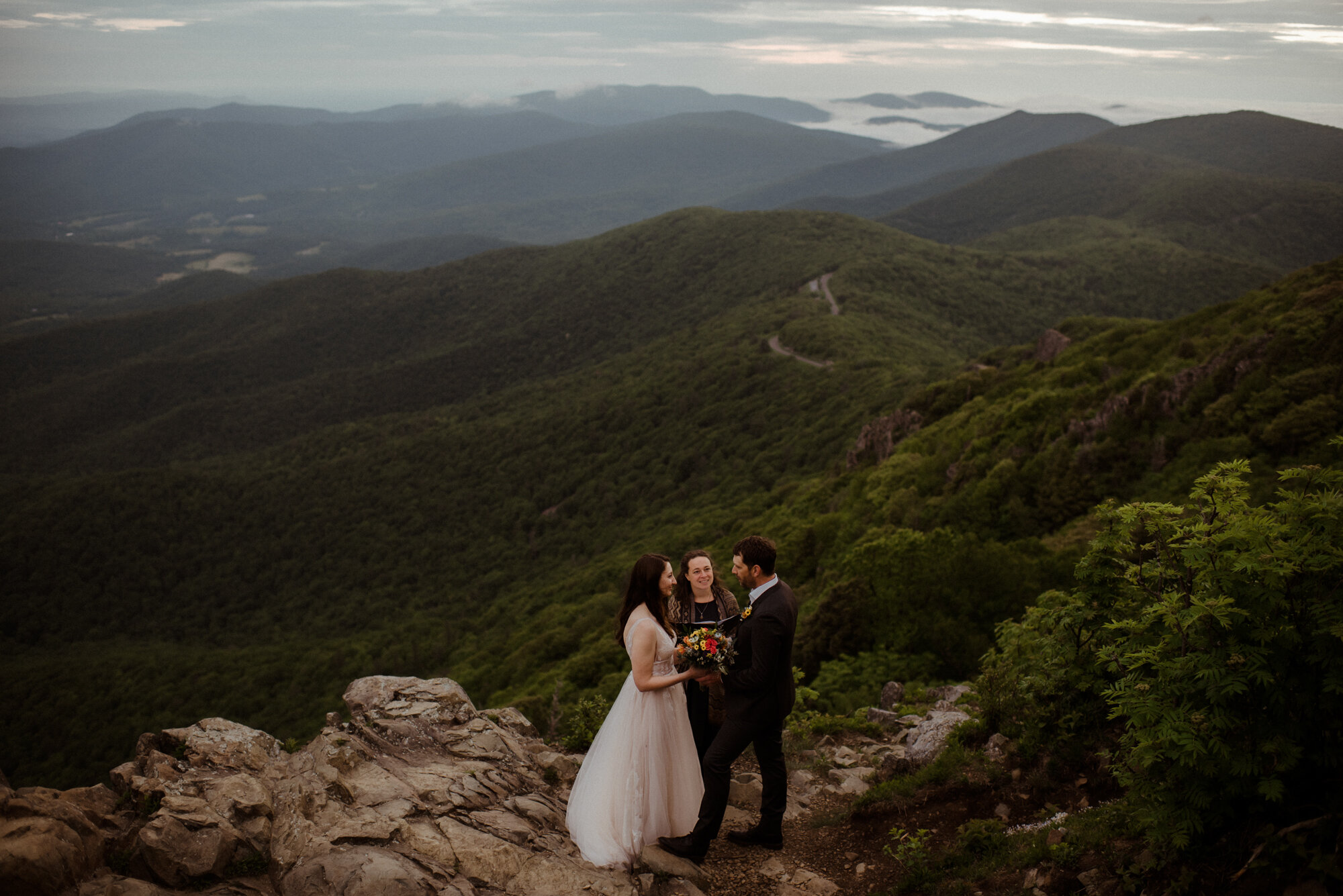 Shenandoah National Park Elopement - Skyline Drive Sunrise Photoshoot - Summer Mountain Elopement Inspiration - White Sails Creative Photography_13.jpg