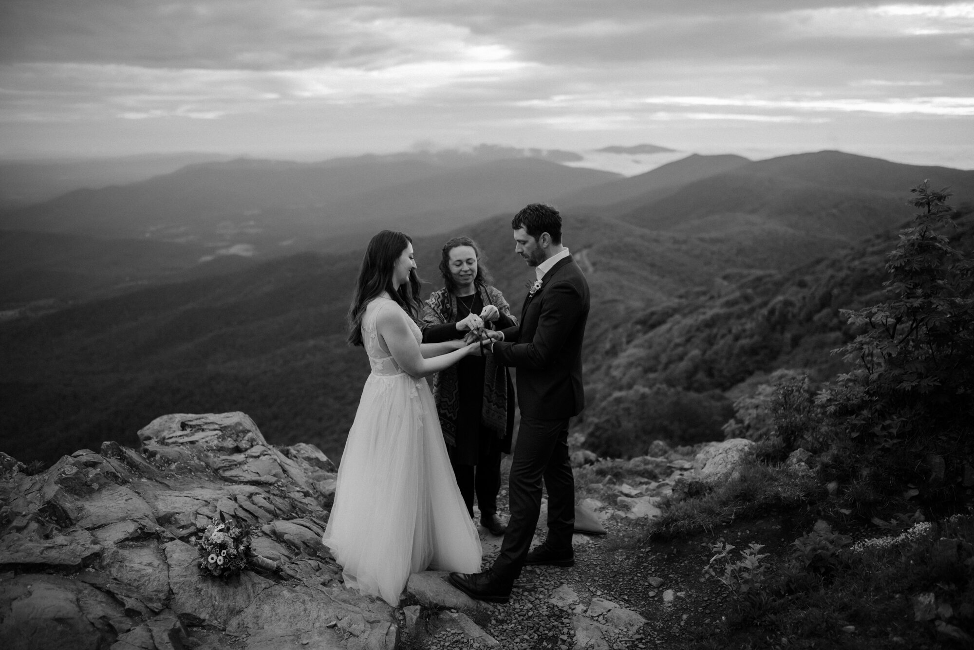 Shenandoah National Park Elopement - Skyline Drive Sunrise Photoshoot - Summer Mountain Elopement Inspiration - White Sails Creative Photography_16.jpg