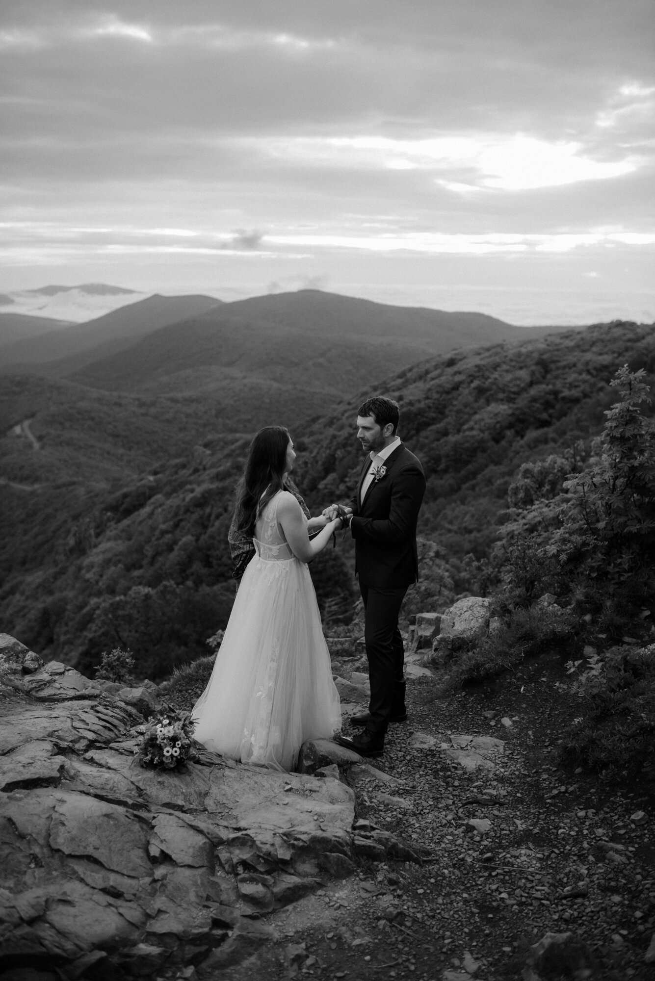 Shenandoah National Park Elopement - Skyline Drive Sunrise Photoshoot - Summer Mountain Elopement Inspiration - White Sails Creative Photography_19.jpg