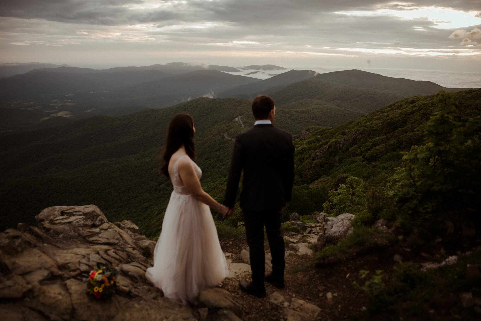 Shenandoah National Park Elopement - Skyline Drive Sunrise Photoshoot - Summer Mountain Elopement Inspiration - White Sails Creative Photography_21.jpg