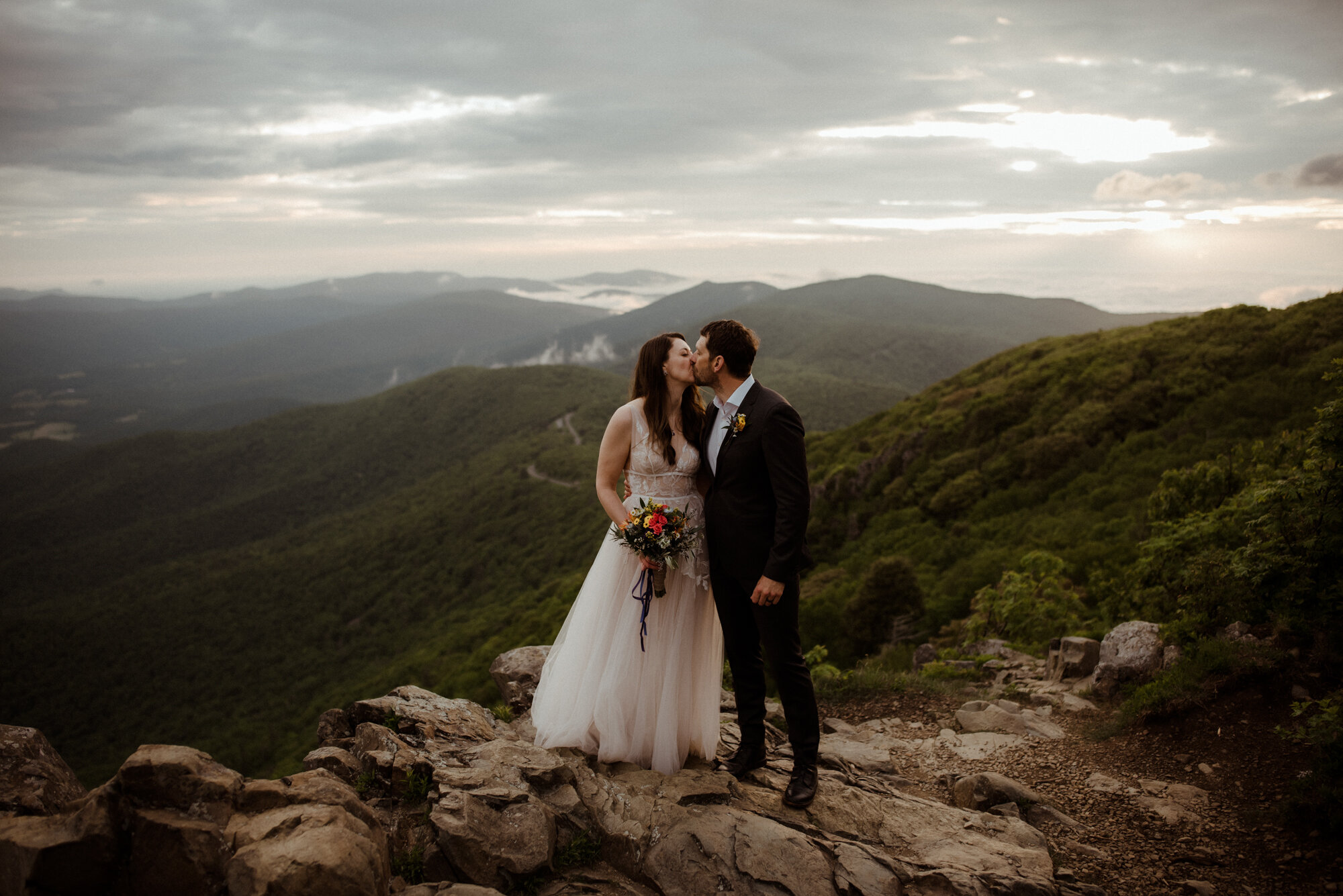 Shenandoah National Park Elopement - Skyline Drive Sunrise Photoshoot - Summer Mountain Elopement Inspiration - White Sails Creative Photography_23.jpg