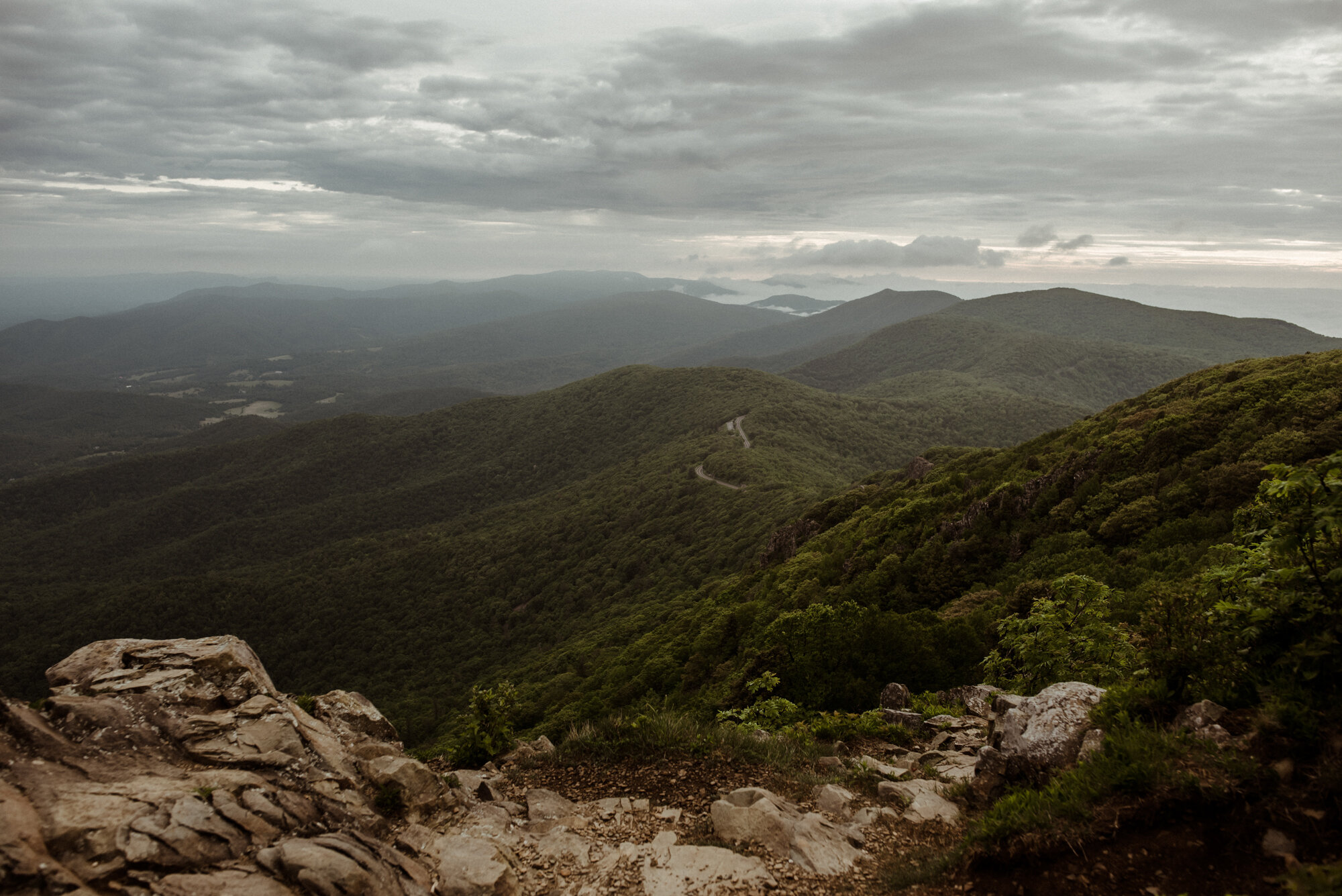 Shenandoah National Park Elopement - Skyline Drive Sunrise Photoshoot - Summer Mountain Elopement Inspiration - White Sails Creative Photography_35.jpg