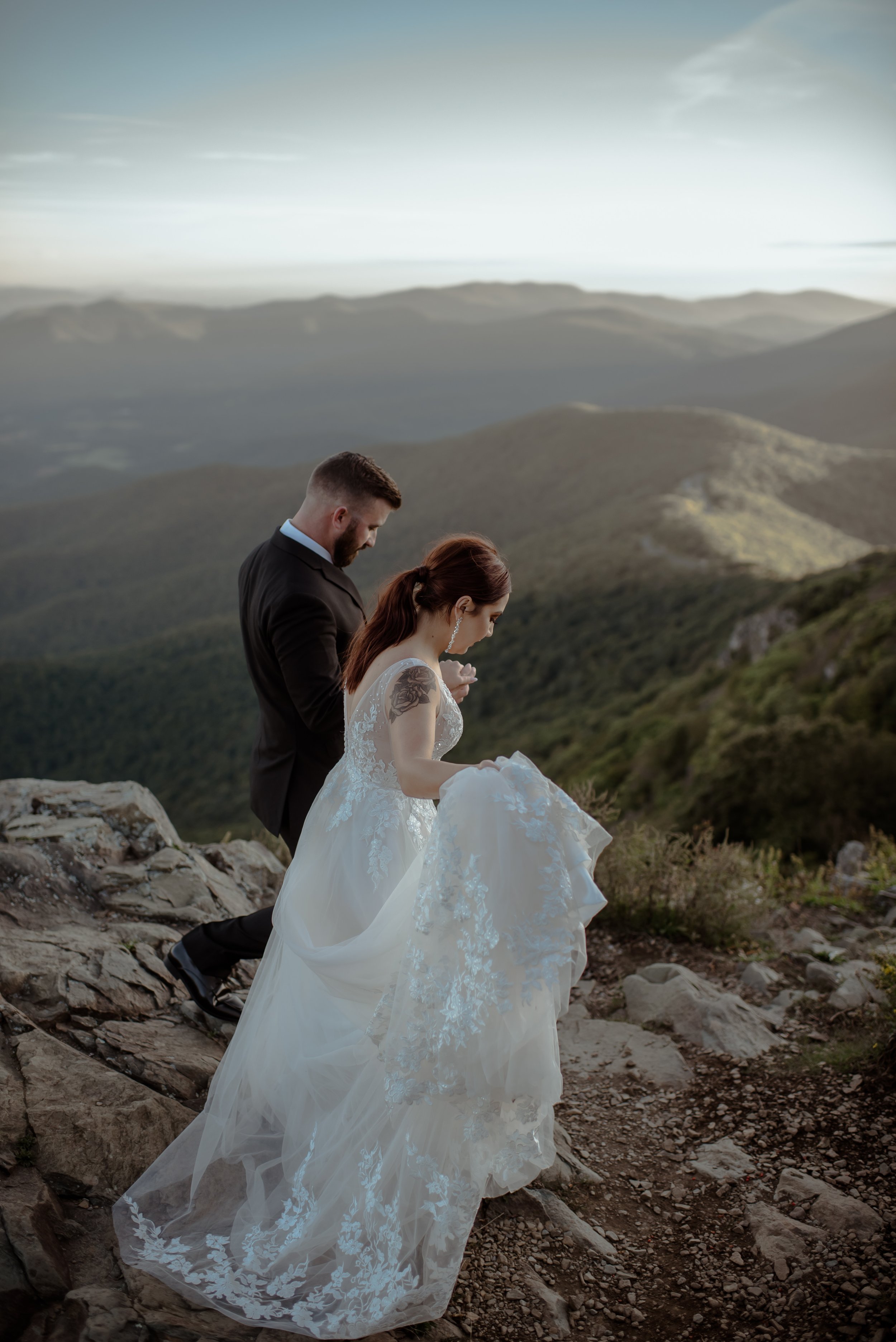 Summer Sunrise Elopement on Stony Man Summit | Virginia Elopement Photographer43.jpg