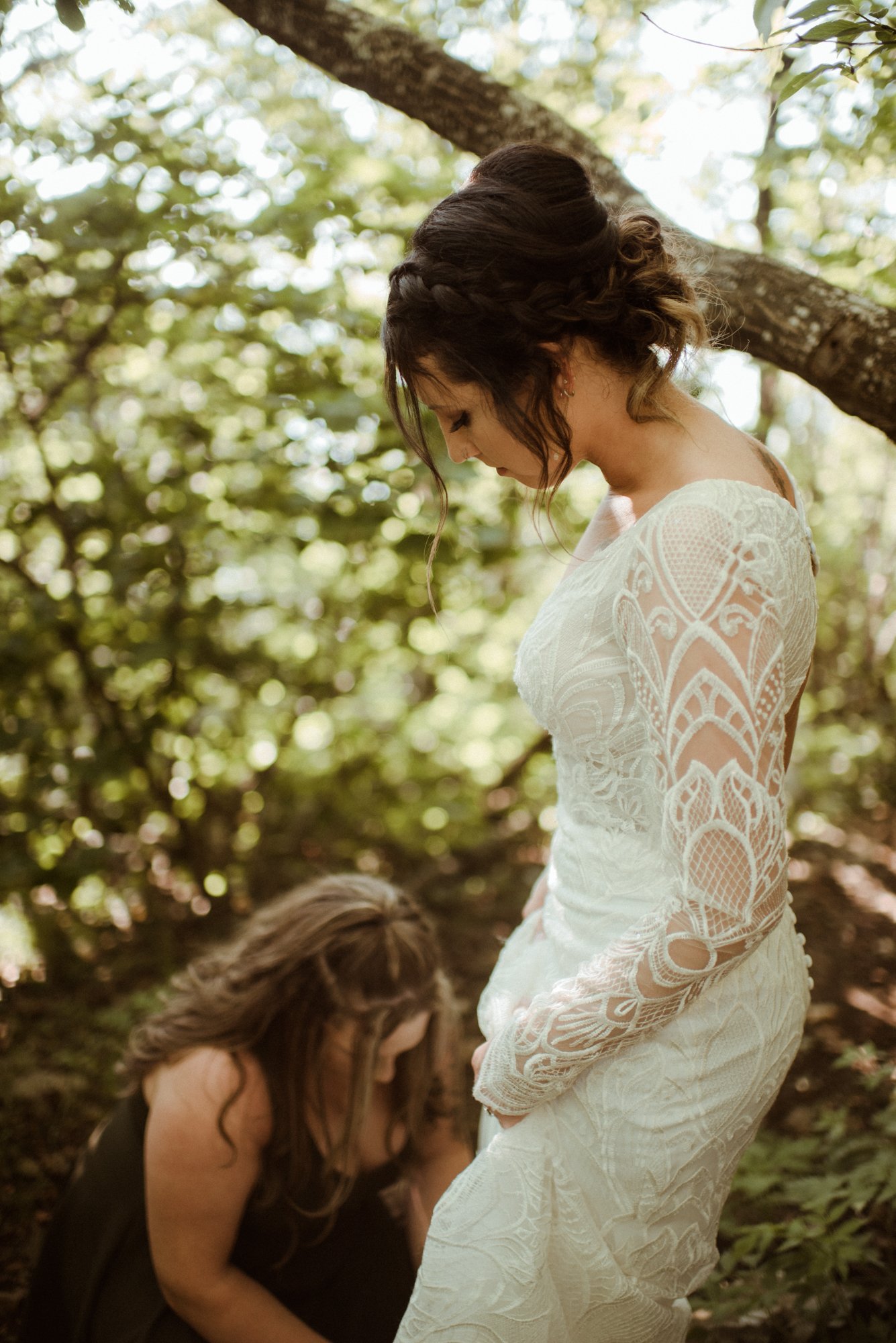 Sunset Elopement on Stony Man Summit in Shenandoah National Park - White Sails Creative Elopement Photography - July Elopement on the Blue Ridge Parkway_2.jpg