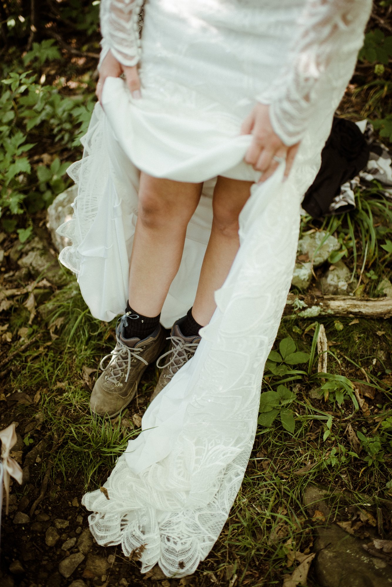 Sunset Elopement on Stony Man Summit in Shenandoah National Park - White Sails Creative Elopement Photography - July Elopement on the Blue Ridge Parkway_5.jpg