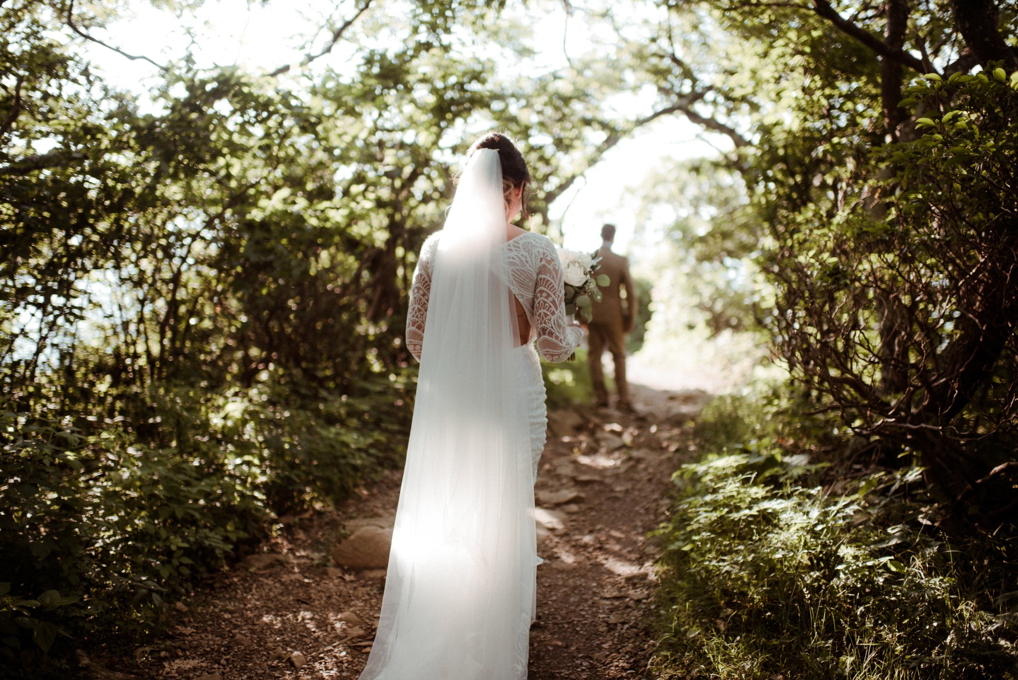 Sunset Elopement on Stony Man Summit in Shenandoah National Park - White Sails Creative Elopement Photography - July Elopement on the Blue Ridge Parkway_8.jpg