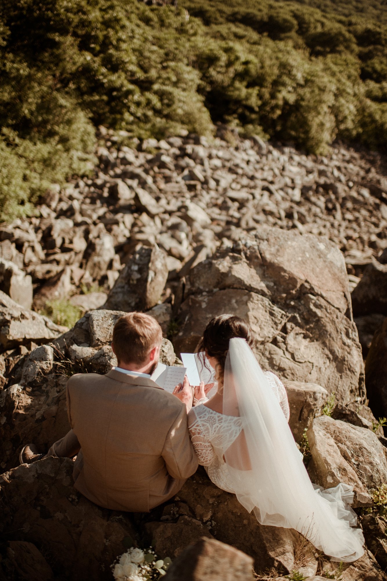 Sunset Elopement on Stony Man Summit in Shenandoah National Park - White Sails Creative Elopement Photography - July Elopement on the Blue Ridge Parkway_14.jpg