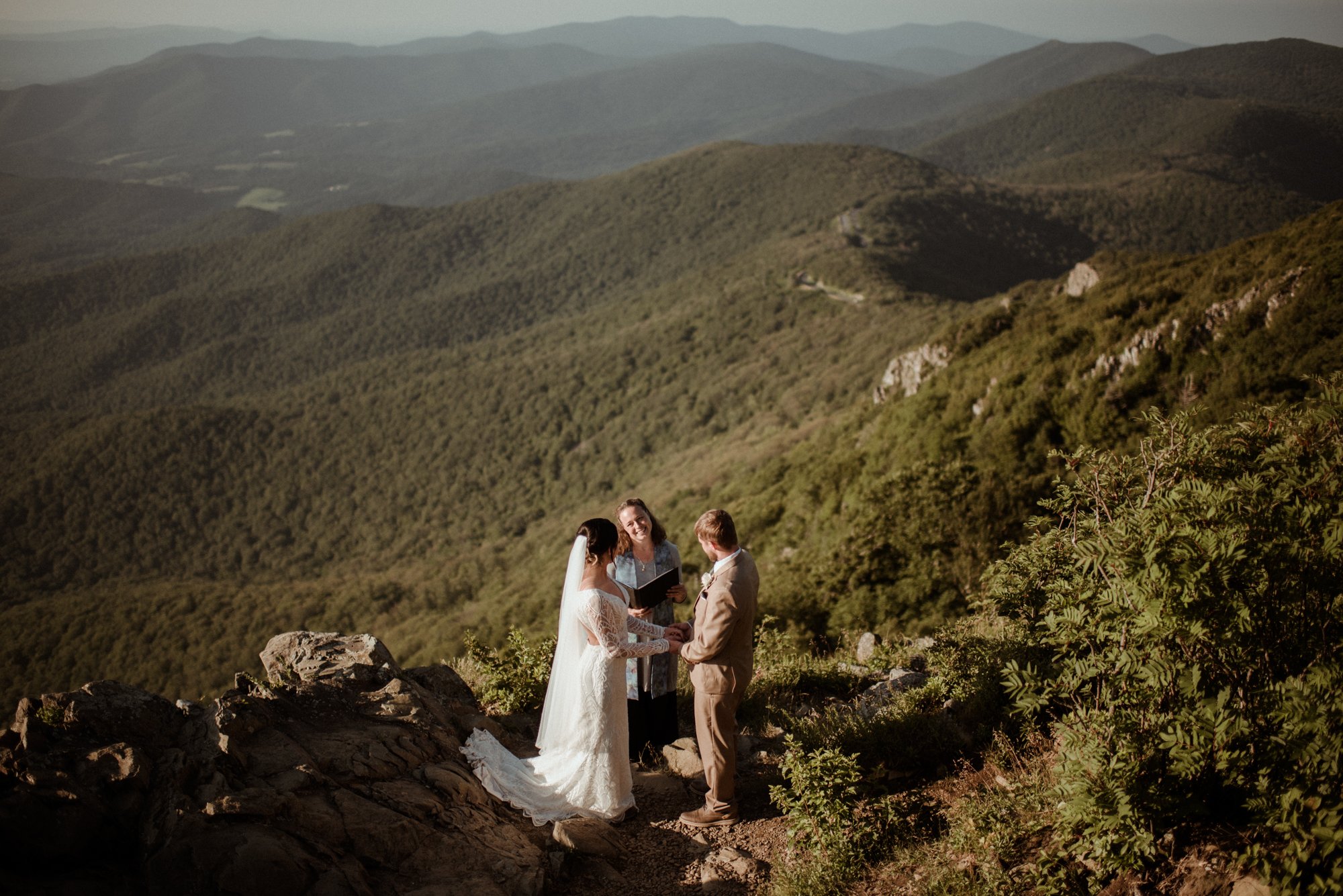 Sunset Elopement on Stony Man Summit in Shenandoah National Park - White Sails Creative Elopement Photography - July Elopement on the Blue Ridge Parkway_23.jpg