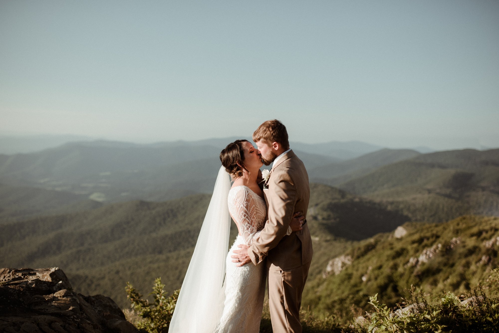 Sunset Elopement on Stony Man Summit in Shenandoah National Park - White Sails Creative Elopement Photography - July Elopement on the Blue Ridge Parkway_34.jpg