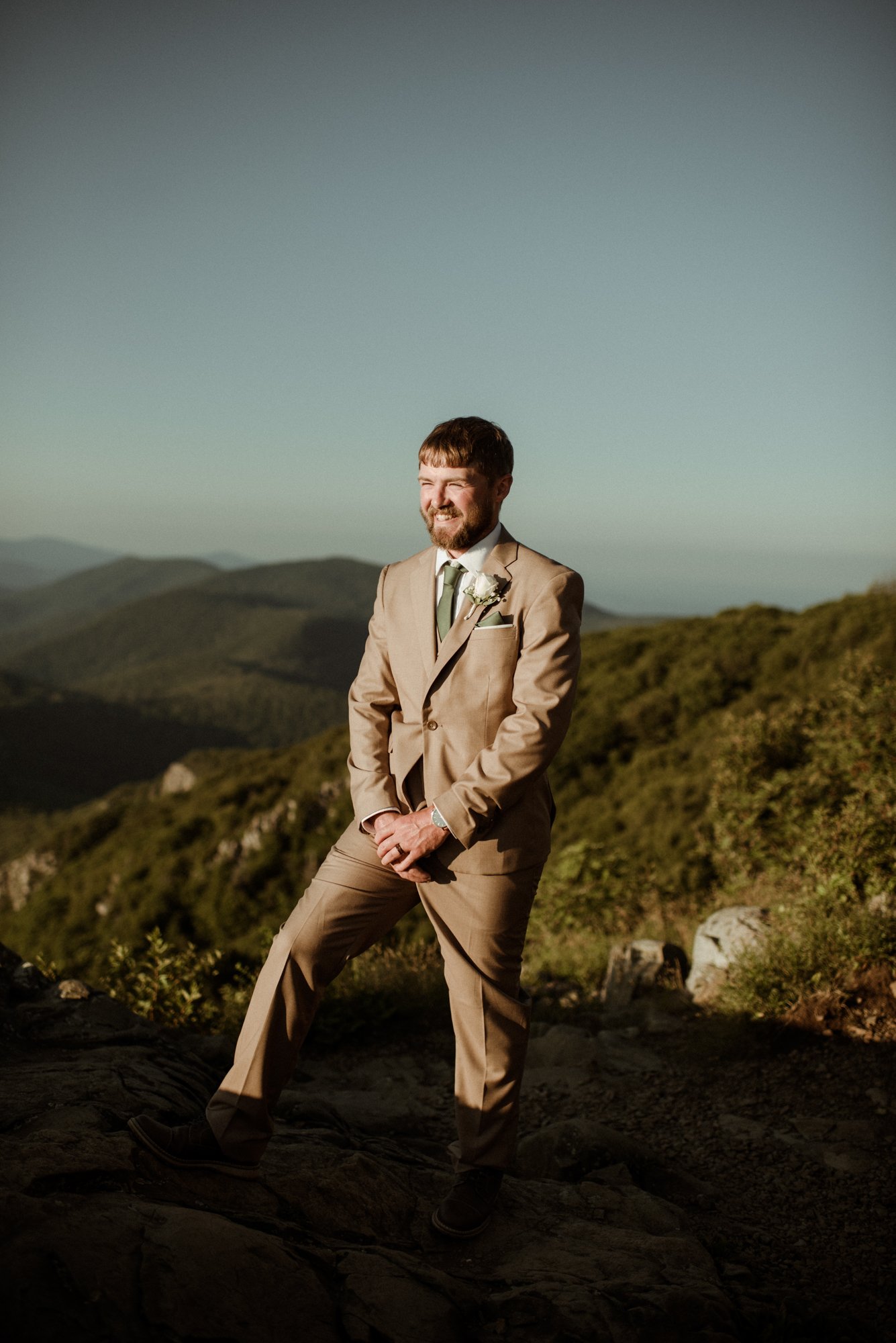 Sunset Elopement on Stony Man Summit in Shenandoah National Park - White Sails Creative Elopement Photography - July Elopement on the Blue Ridge Parkway_48.jpg