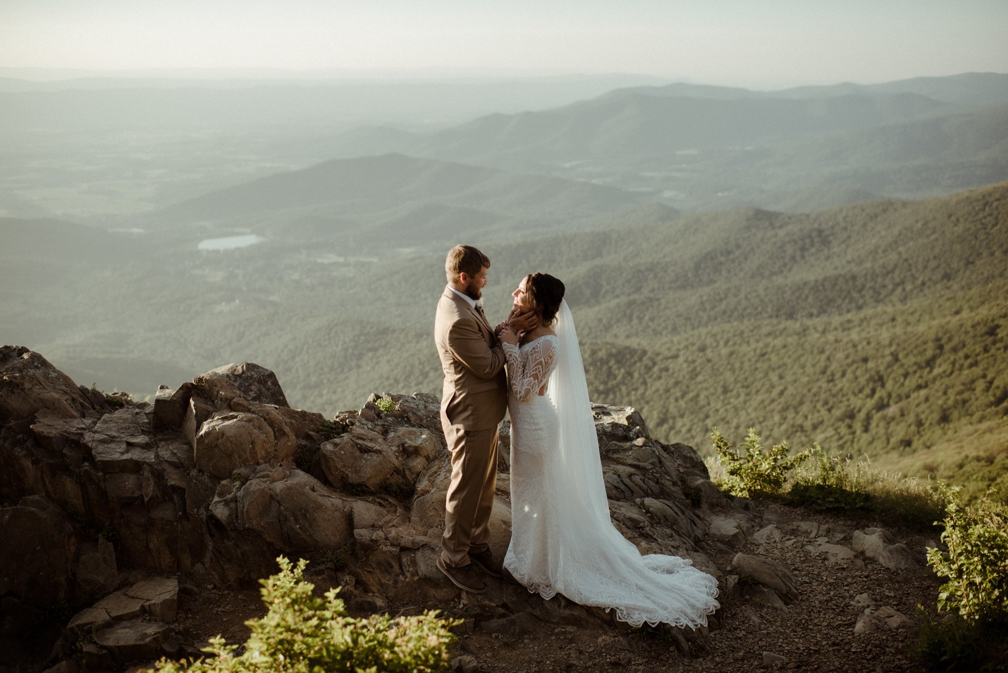 Sunset Elopement on Stony Man Summit in Shenandoah National Park - White Sails Creative Elopement Photography - July Elopement on the Blue Ridge Parkway_52.jpg