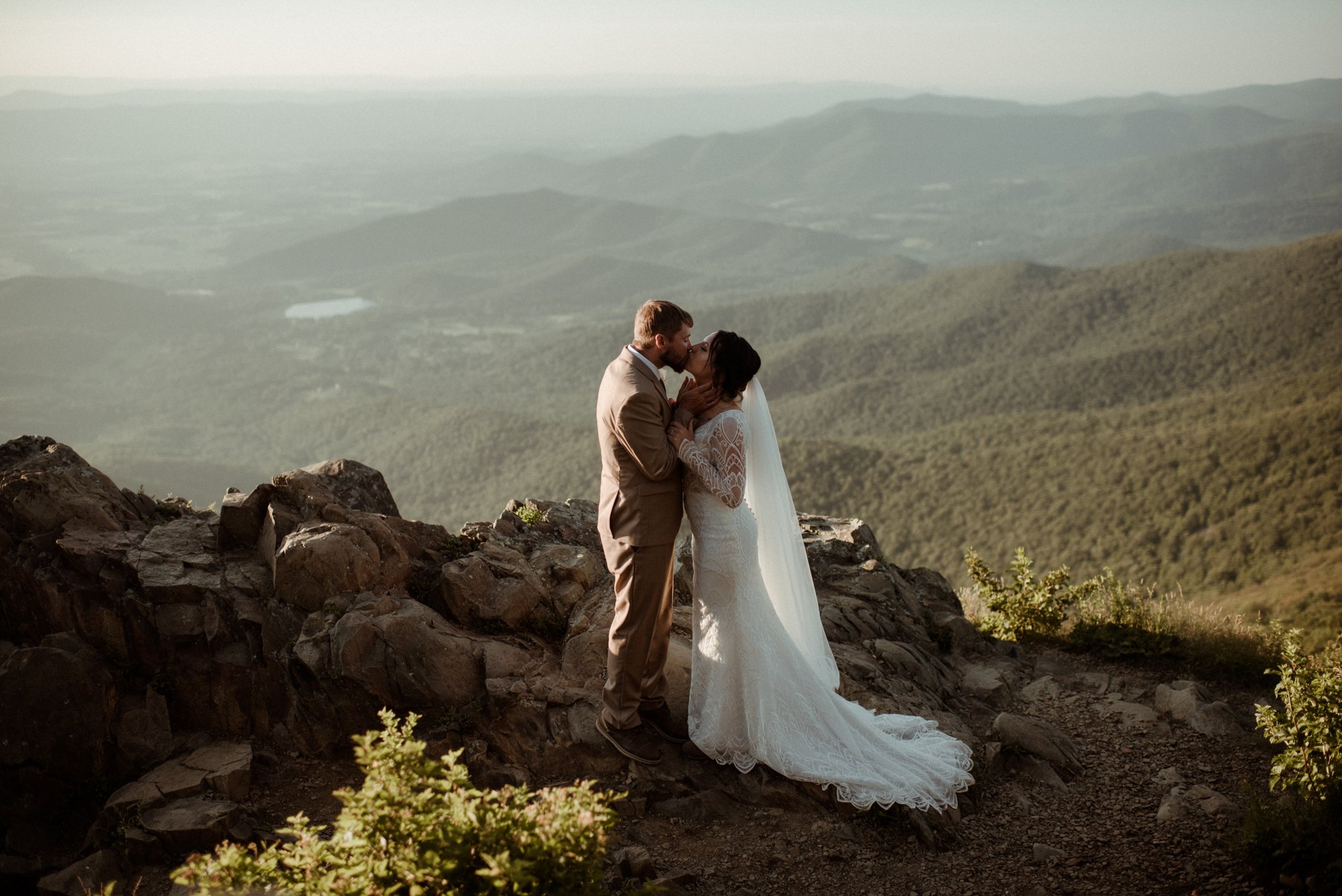 Sunset Elopement on Stony Man Summit in Shenandoah National Park - White Sails Creative Elopement Photography - July Elopement on the Blue Ridge Parkway_53.jpg