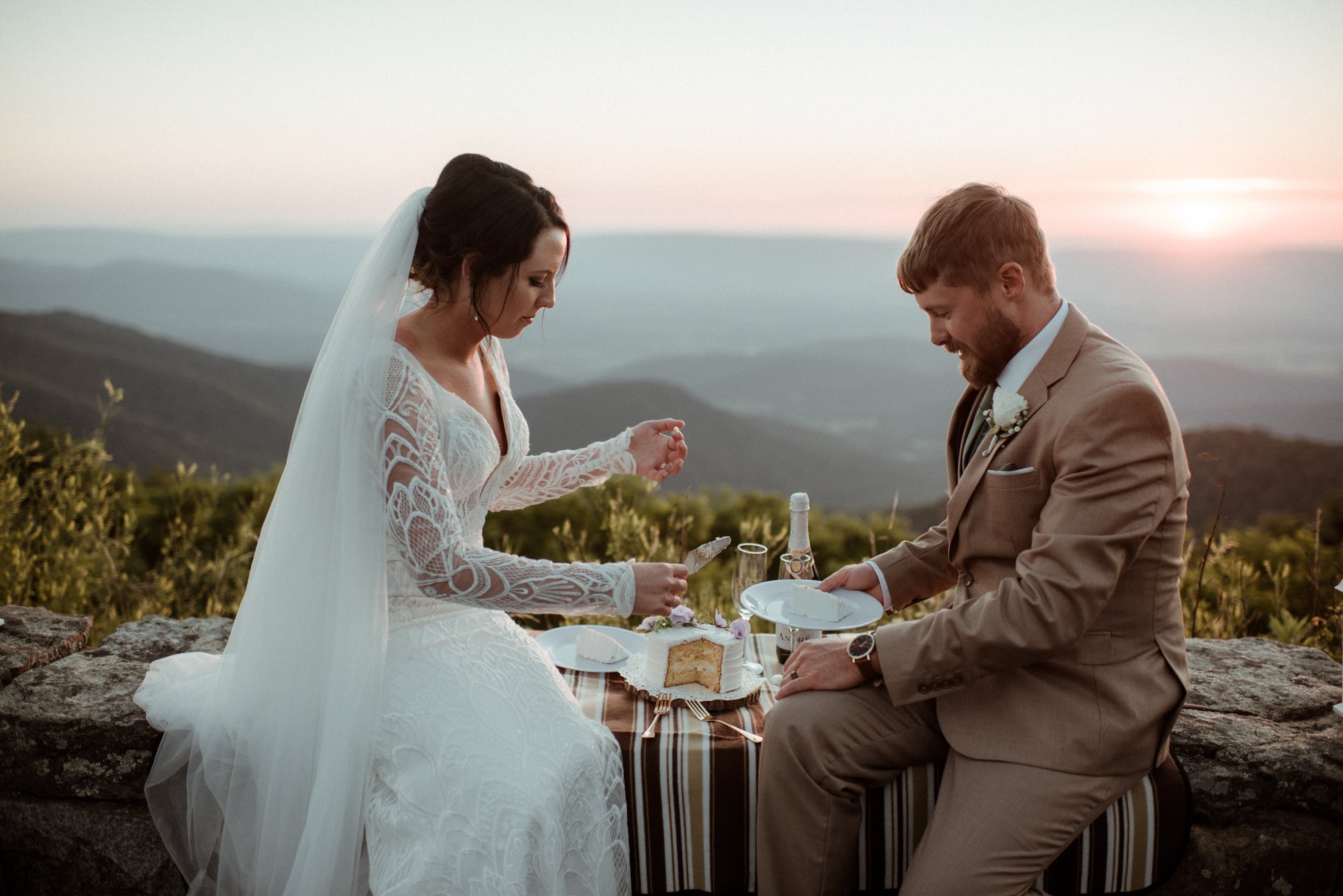 Sunset Elopement on Stony Man Summit in Shenandoah National Park - White Sails Creative Elopement Photography - July Elopement on the Blue Ridge Parkway_65.jpg
