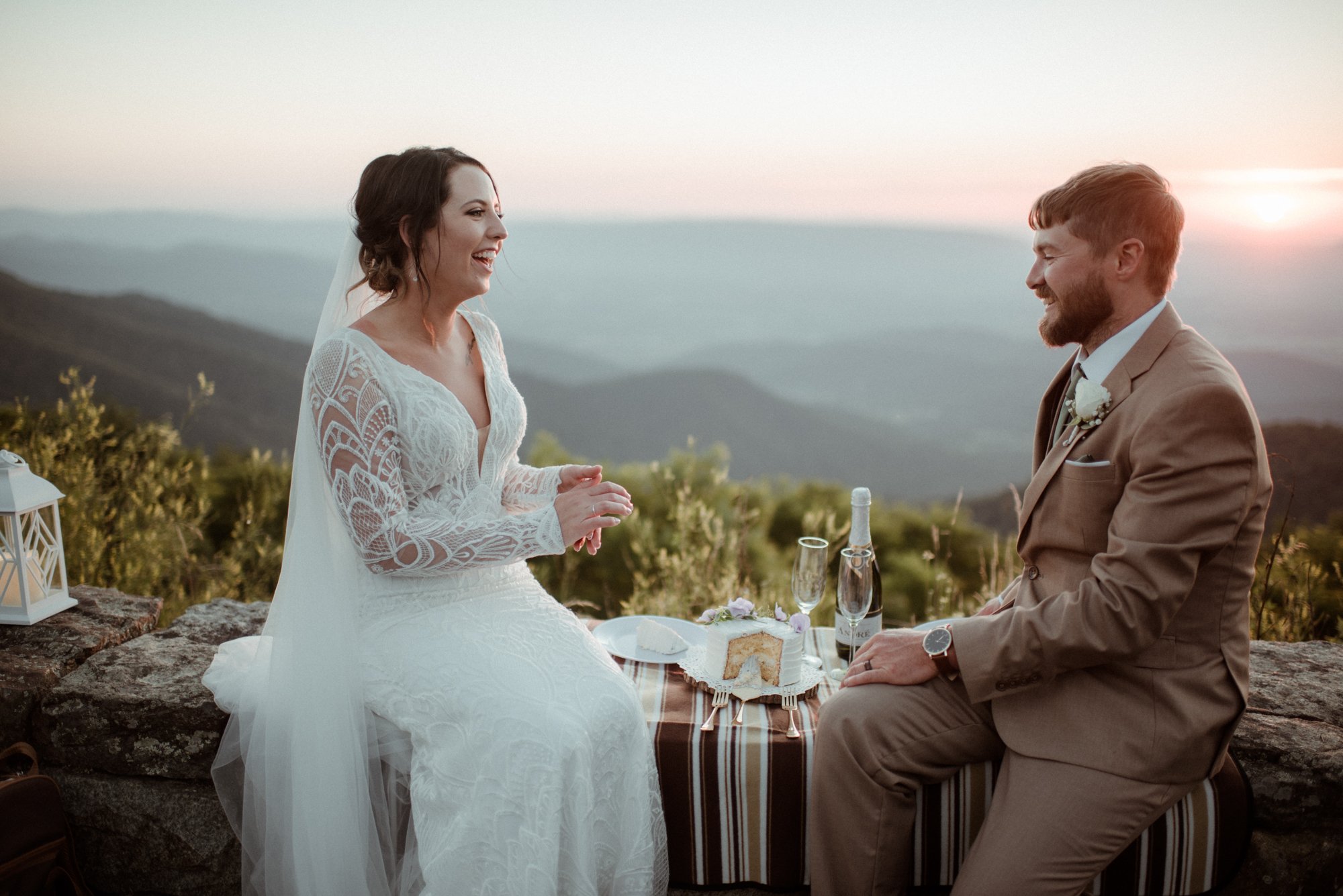 Sunset Elopement on Stony Man Summit in Shenandoah National Park - White Sails Creative Elopement Photography - July Elopement on the Blue Ridge Parkway_66.jpg