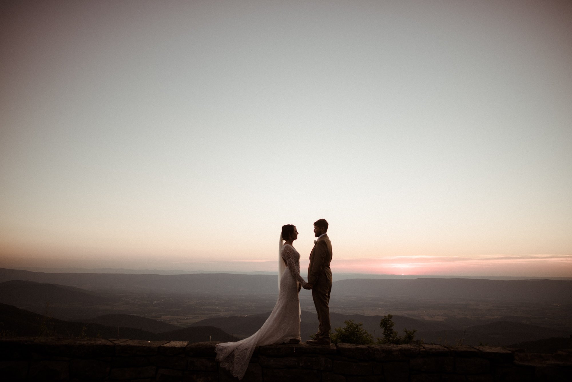 Sunset Elopement on Stony Man Summit in Shenandoah National Park - White Sails Creative Elopement Photography - July Elopement on the Blue Ridge Parkway_73.jpg