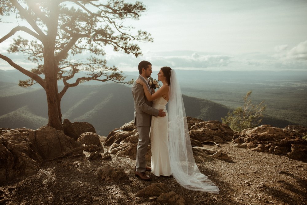 Sunset Elopement at Ravens Roost Overlook Blue Ridge Parkway Elopement Photographer in Virginia - White Sails Creative - Virginia Elopement Inspiration_6.jpg