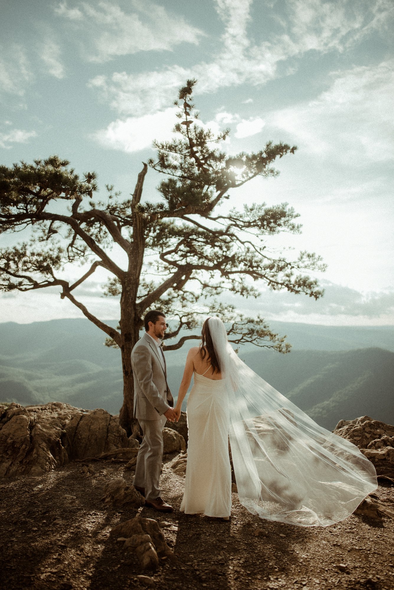 Sunset Elopement at Ravens Roost Overlook Blue Ridge Parkway Elopement Photographer in Virginia - White Sails Creative - Virginia Elopement Inspiration_7.jpg