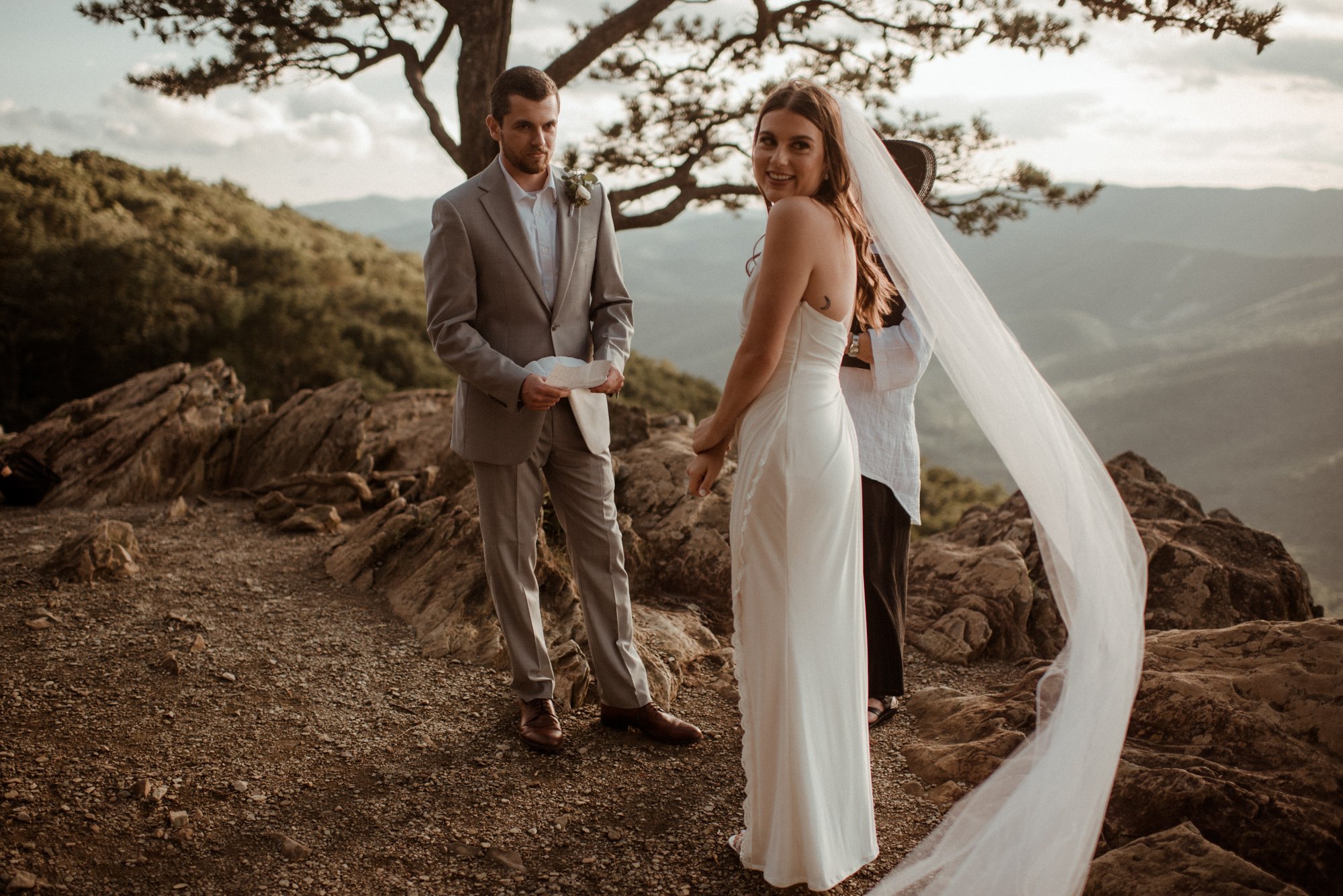 Sunset Elopement at Ravens Roost Overlook Blue Ridge Parkway Elopement Photographer in Virginia - White Sails Creative - Virginia Elopement Inspiration_27.jpg