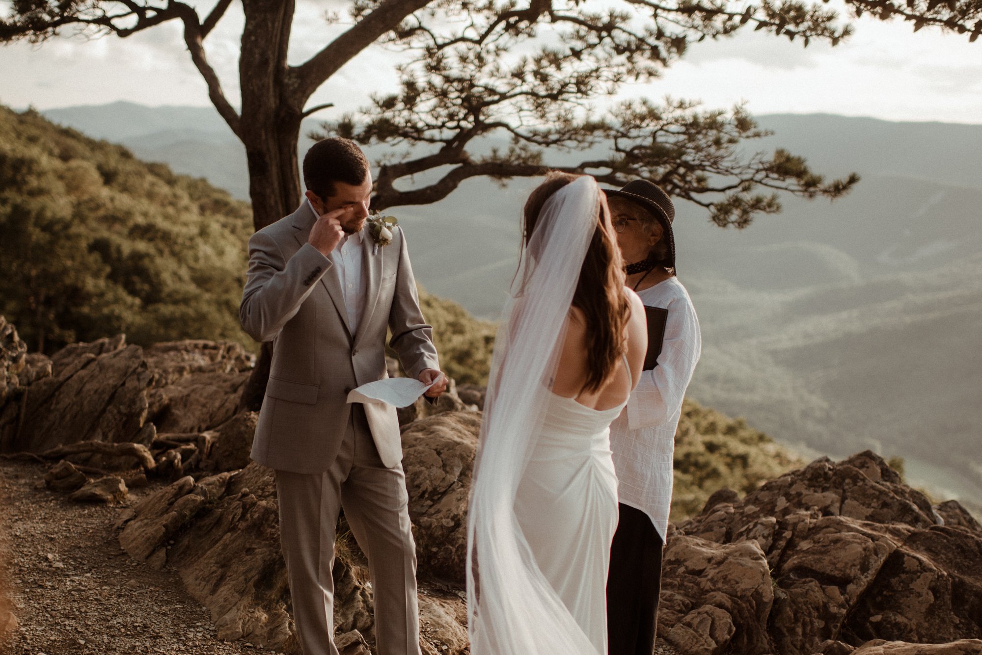 Sunset Elopement at Ravens Roost Overlook Blue Ridge Parkway Elopement Photographer in Virginia - White Sails Creative - Virginia Elopement Inspiration_28.jpg