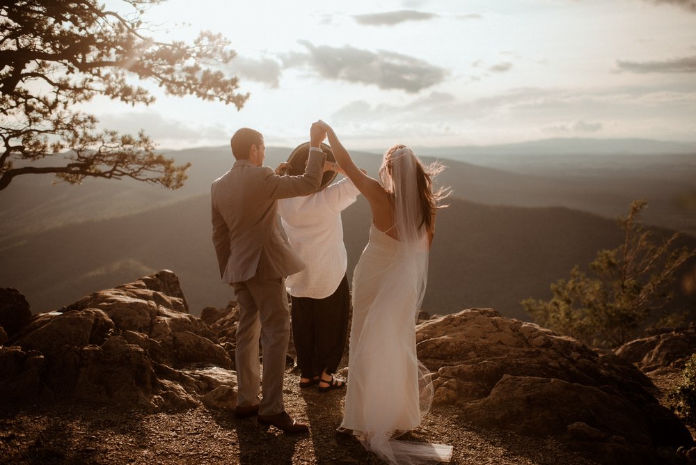 Sunset Elopement at Ravens Roost Overlook Blue Ridge Parkway Elopement Photographer in Virginia - White Sails Creative - Virginia Elopement Inspiration_43.jpg