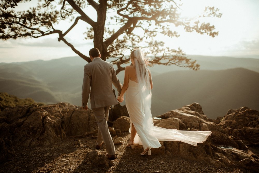 Sunset Elopement at Ravens Roost Overlook Blue Ridge Parkway Elopement Photographer in Virginia - White Sails Creative - Virginia Elopement Inspiration_58.jpg