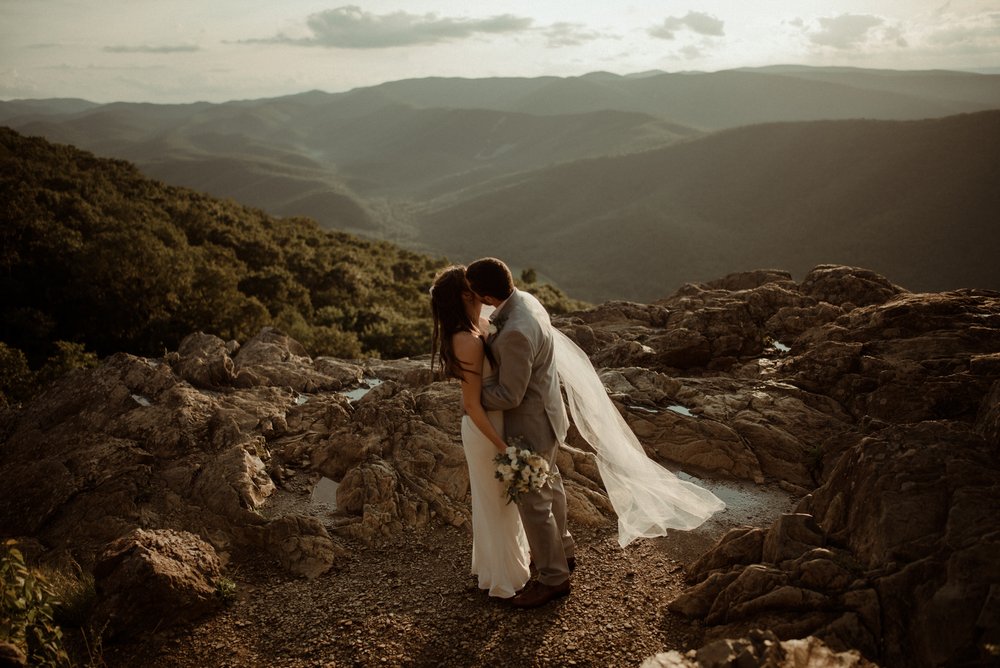 Sunset Elopement at Ravens Roost Overlook Blue Ridge Parkway Elopement Photographer in Virginia - White Sails Creative - Virginia Elopement Inspiration_67.jpg