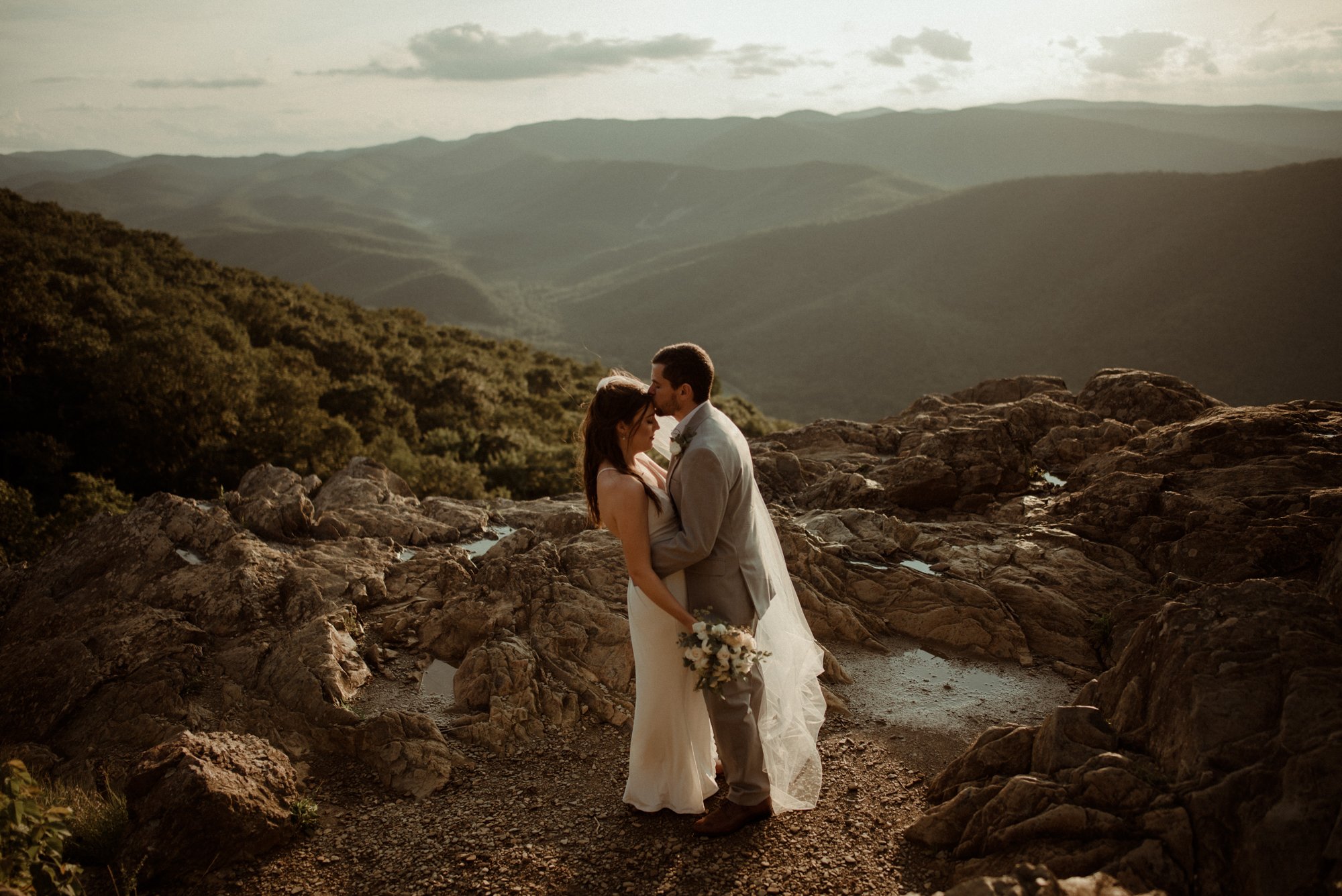 Sunset Elopement at Ravens Roost Overlook Blue Ridge Parkway Elopement Photographer in Virginia - White Sails Creative - Virginia Elopement Inspiration_68.jpg