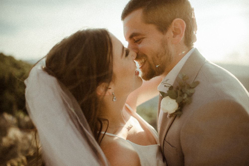 Sunset Elopement at Ravens Roost Overlook Blue Ridge Parkway Elopement Photographer in Virginia - White Sails Creative - Virginia Elopement Inspiration_79.jpg