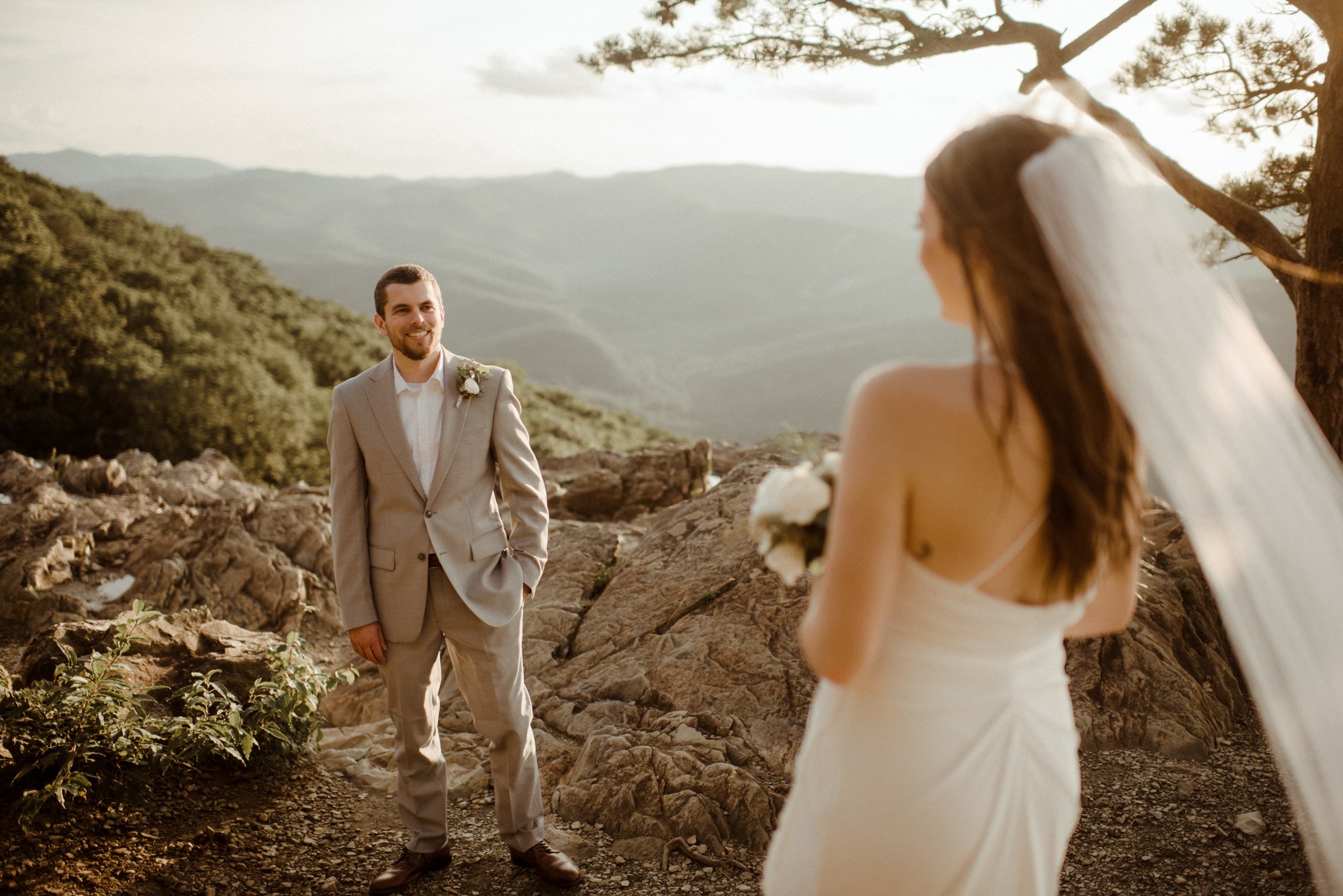 Sunset Elopement at Ravens Roost Overlook Blue Ridge Parkway Elopement Photographer in Virginia - White Sails Creative - Virginia Elopement Inspiration_81.jpg