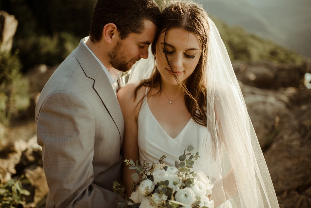 Sunset Elopement at Ravens Roost Overlook Blue Ridge Parkway Elopement Photographer in Virginia - White Sails Creative - Virginia Elopement Inspiration_87.jpg