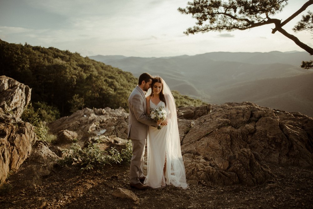 Sunset Elopement at Ravens Roost Overlook Blue Ridge Parkway Elopement Photographer in Virginia - White Sails Creative - Virginia Elopement Inspiration_88.jpg