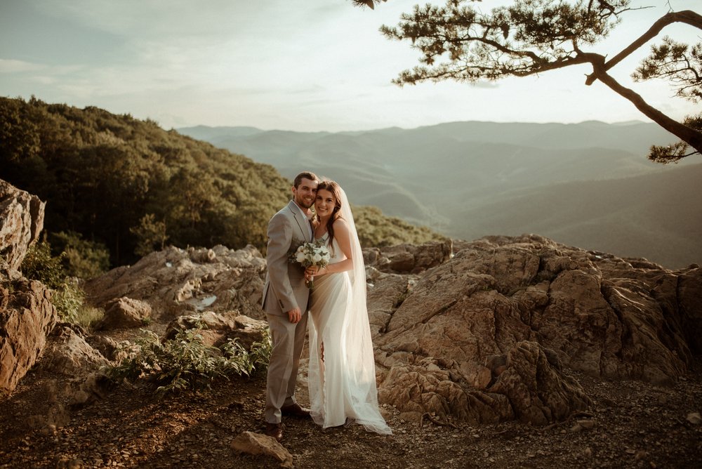 Sunset Elopement at Ravens Roost Overlook Blue Ridge Parkway Elopement Photographer in Virginia - White Sails Creative - Virginia Elopement Inspiration_89.jpg