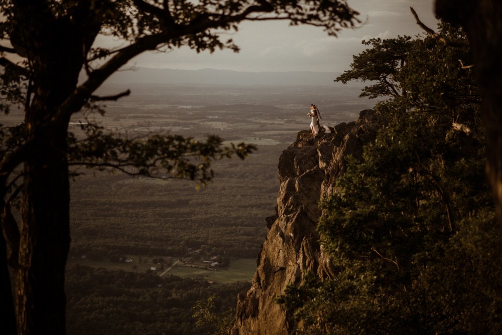 Sunset Elopement at Ravens Roost Overlook Blue Ridge Parkway Elopement Photographer in Virginia - White Sails Creative - Virginia Elopement Inspiration_95.jpg