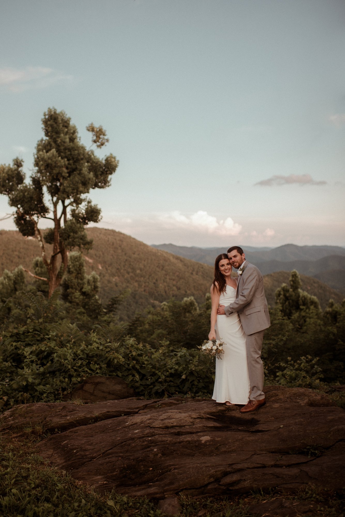 Sunset Elopement at Ravens Roost Overlook Blue Ridge Parkway Elopement Photographer in Virginia - White Sails Creative - Virginia Elopement Inspiration_97.jpg