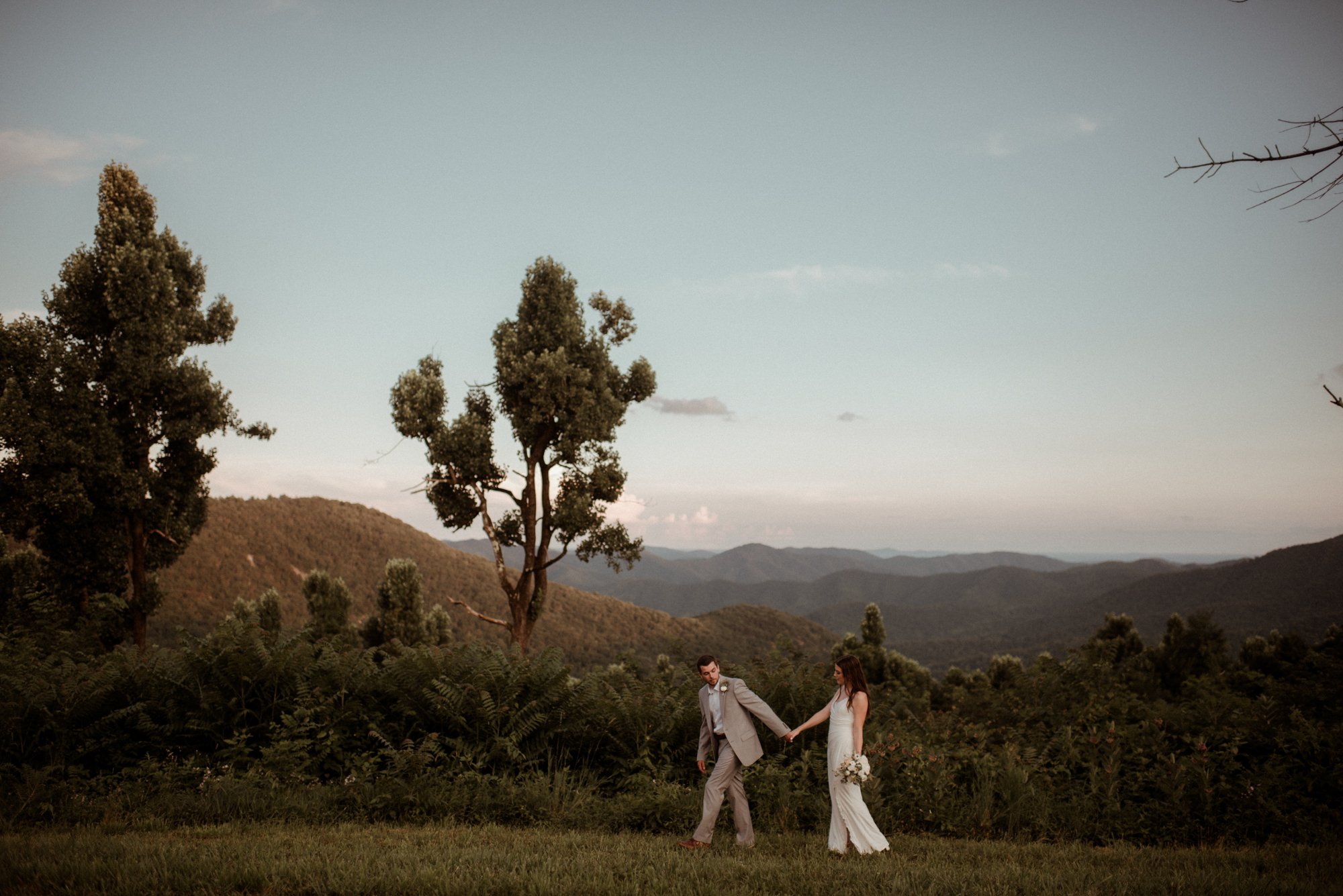 Sunset Elopement at Ravens Roost Overlook Blue Ridge Parkway Elopement Photographer in Virginia - White Sails Creative - Virginia Elopement Inspiration_98.jpg