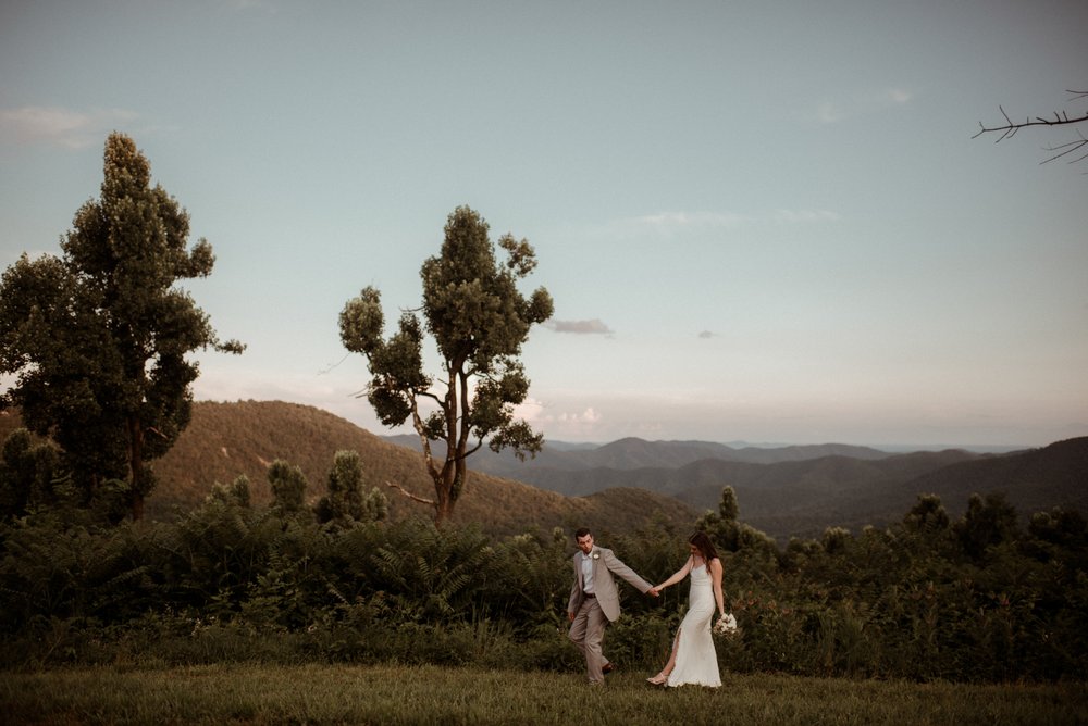 Sunset Elopement at Ravens Roost Overlook Blue Ridge Parkway Elopement Photographer in Virginia - White Sails Creative - Virginia Elopement Inspiration_99.jpg