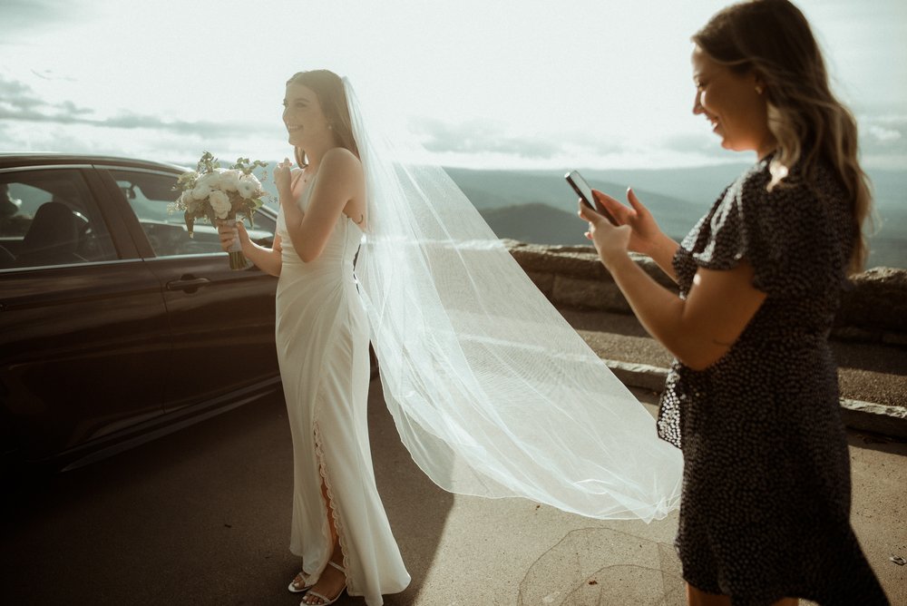 Sunset Elopement at Ravens Roost Overlook Blue Ridge Parkway Elopement Photographer in Virginia - White Sails Creative - Virginia Elopement Inspiration.jpg