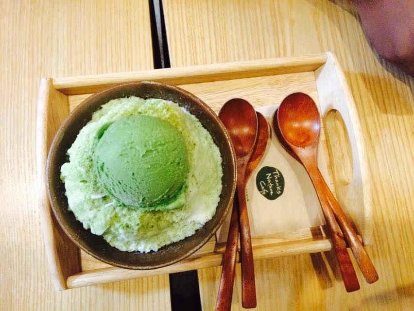 Green Tea Bingsu (shaved ice)