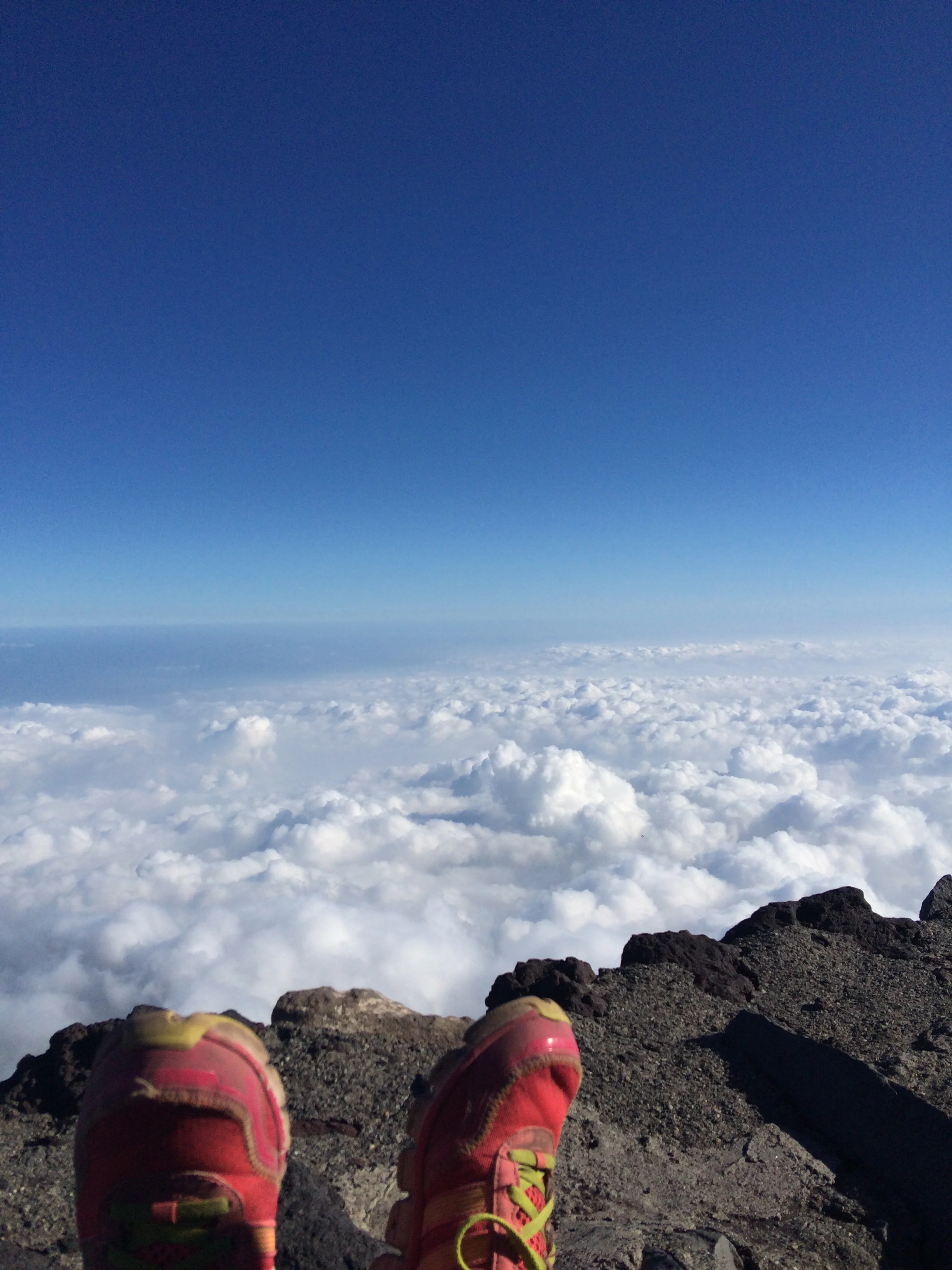 And this happened...Before we knew it we were above the clouds and everything felt and looked unreal.